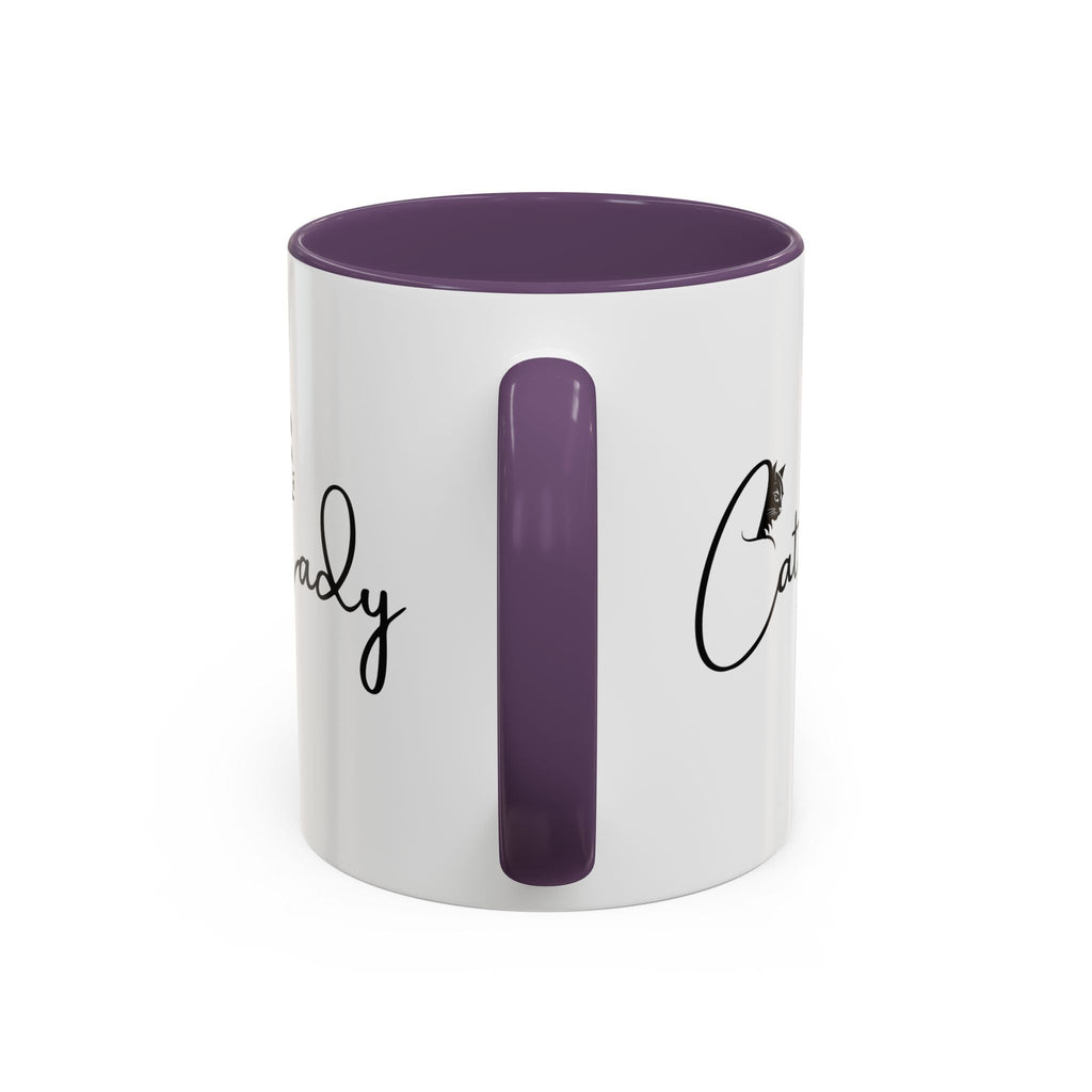Cat Lady Accent Coffee Mug - Perfect Gift for Cat Lovers