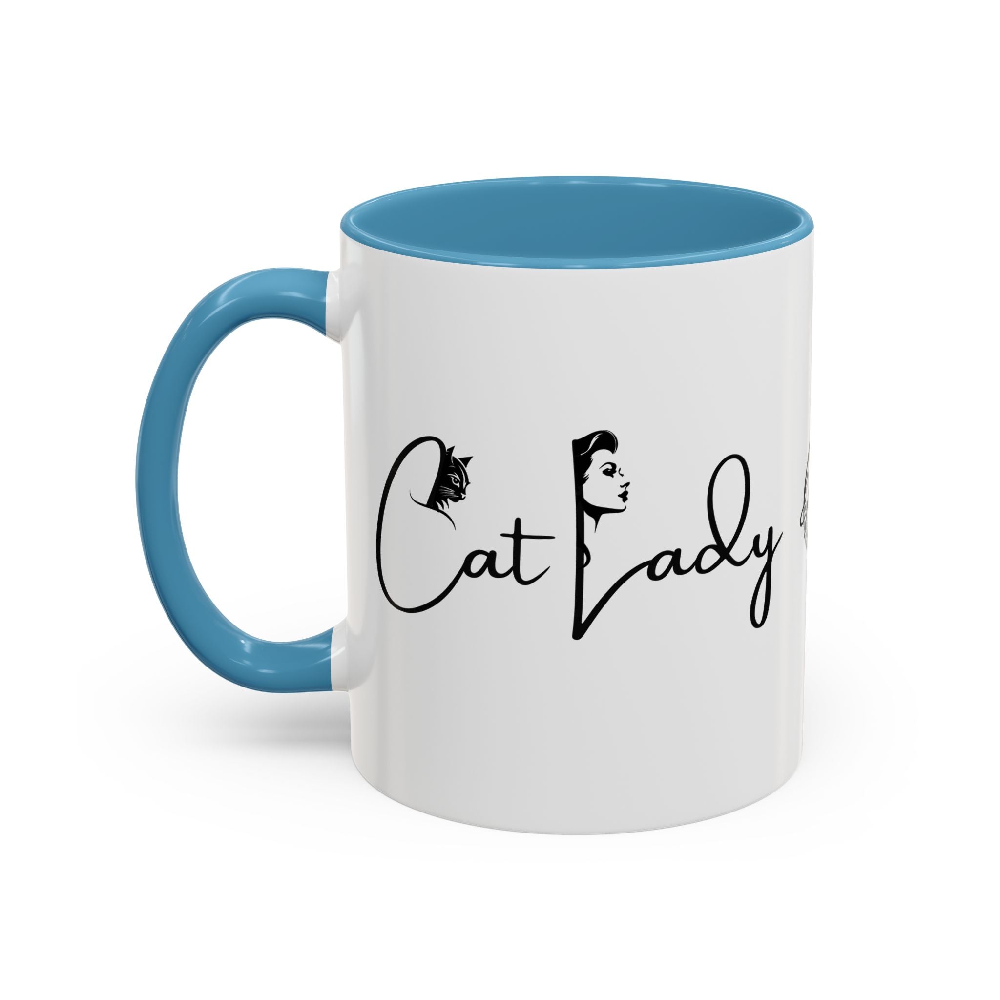 Cat Lady Accent Coffee Mug - Perfect Gift for Cat Lovers