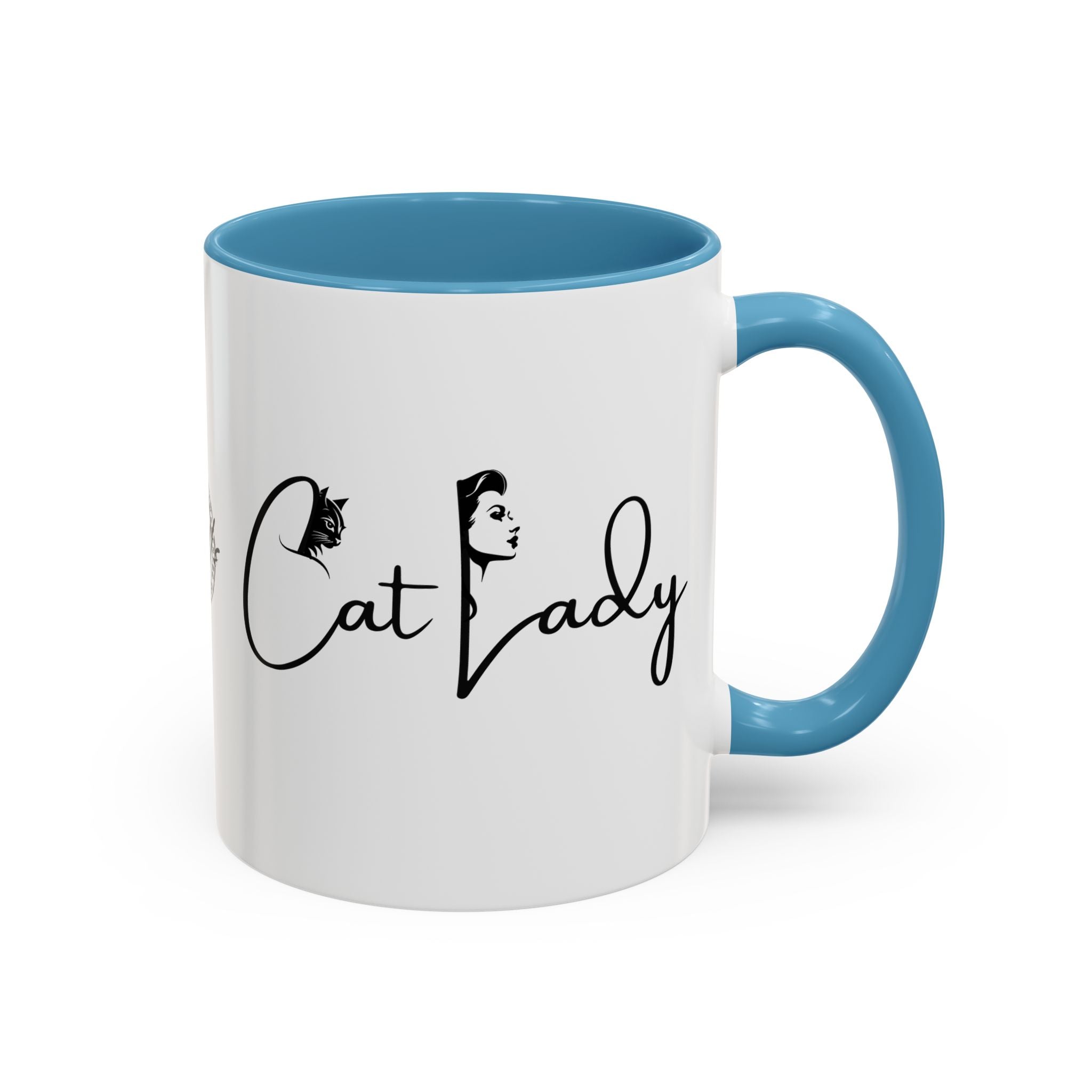 Cat Lady Accent Coffee Mug - Perfect Gift for Cat Lovers