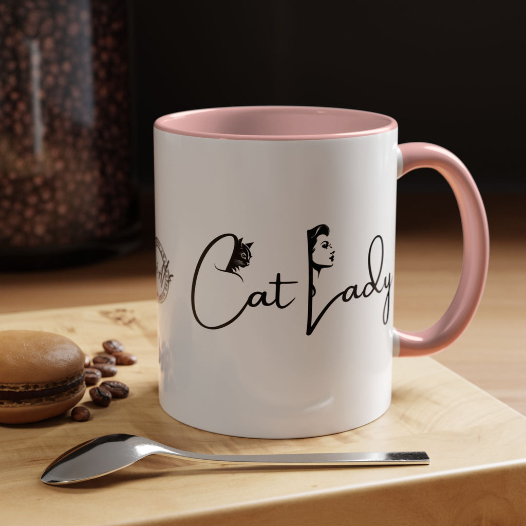 Cat Lady Accent Coffee Mug - Perfect Gift for Cat Lovers