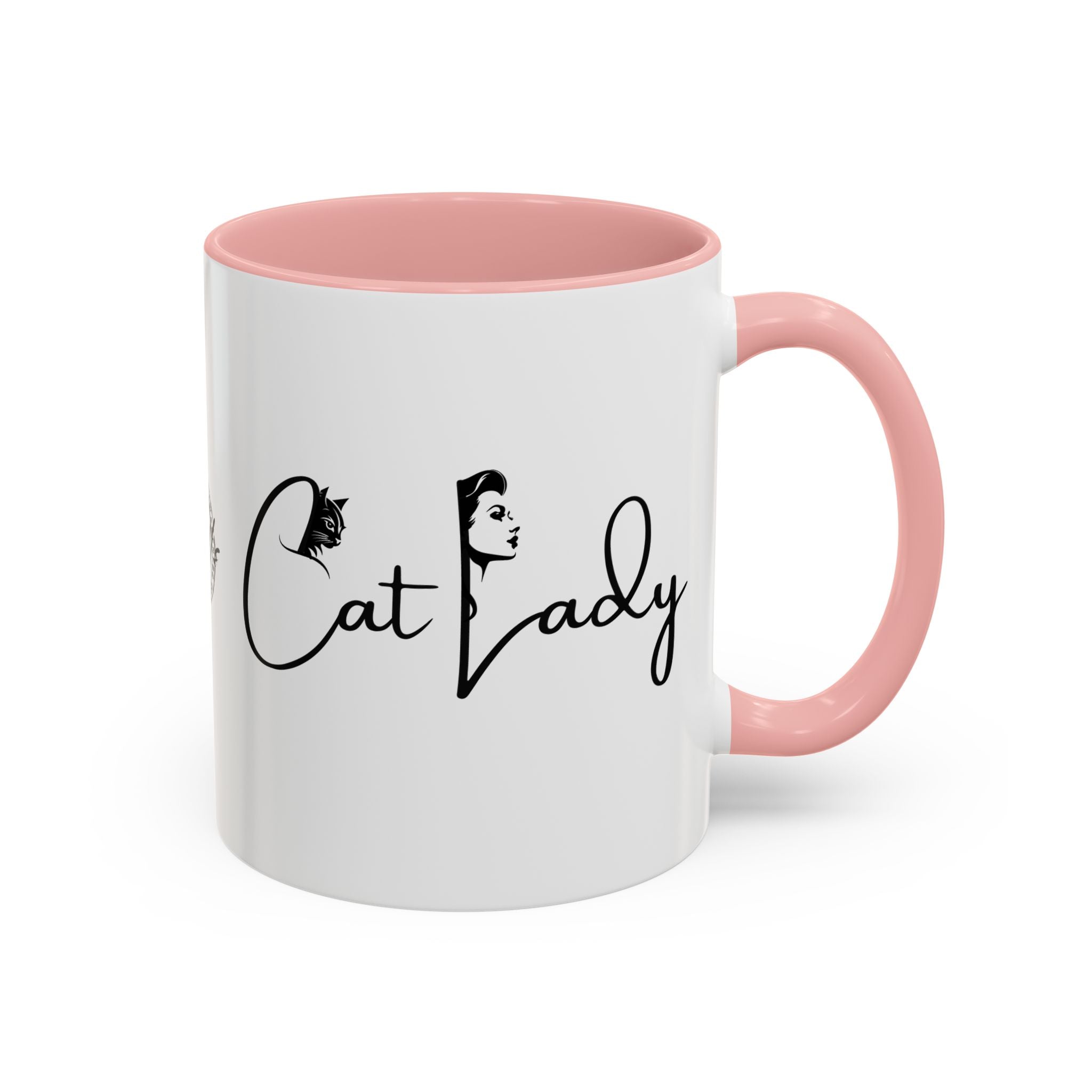 Cat Lady Accent Coffee Mug - Perfect Gift for Cat Lovers