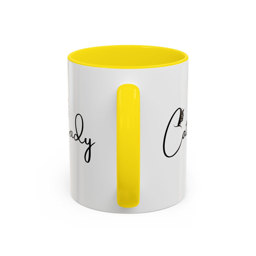 Cat Lady Accent Coffee Mug - Perfect Gift for Cat Lovers