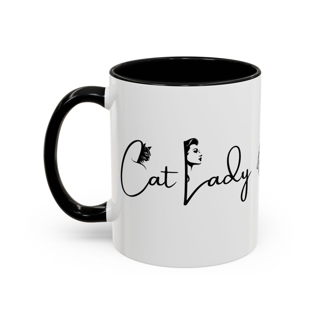 Cat Lady Accent Coffee Mug - Perfect Gift for Cat Lovers