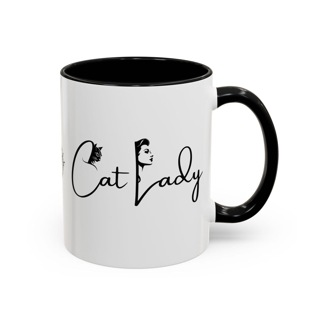 Cat Lady Accent Coffee Mug - Perfect Gift for Cat Lovers