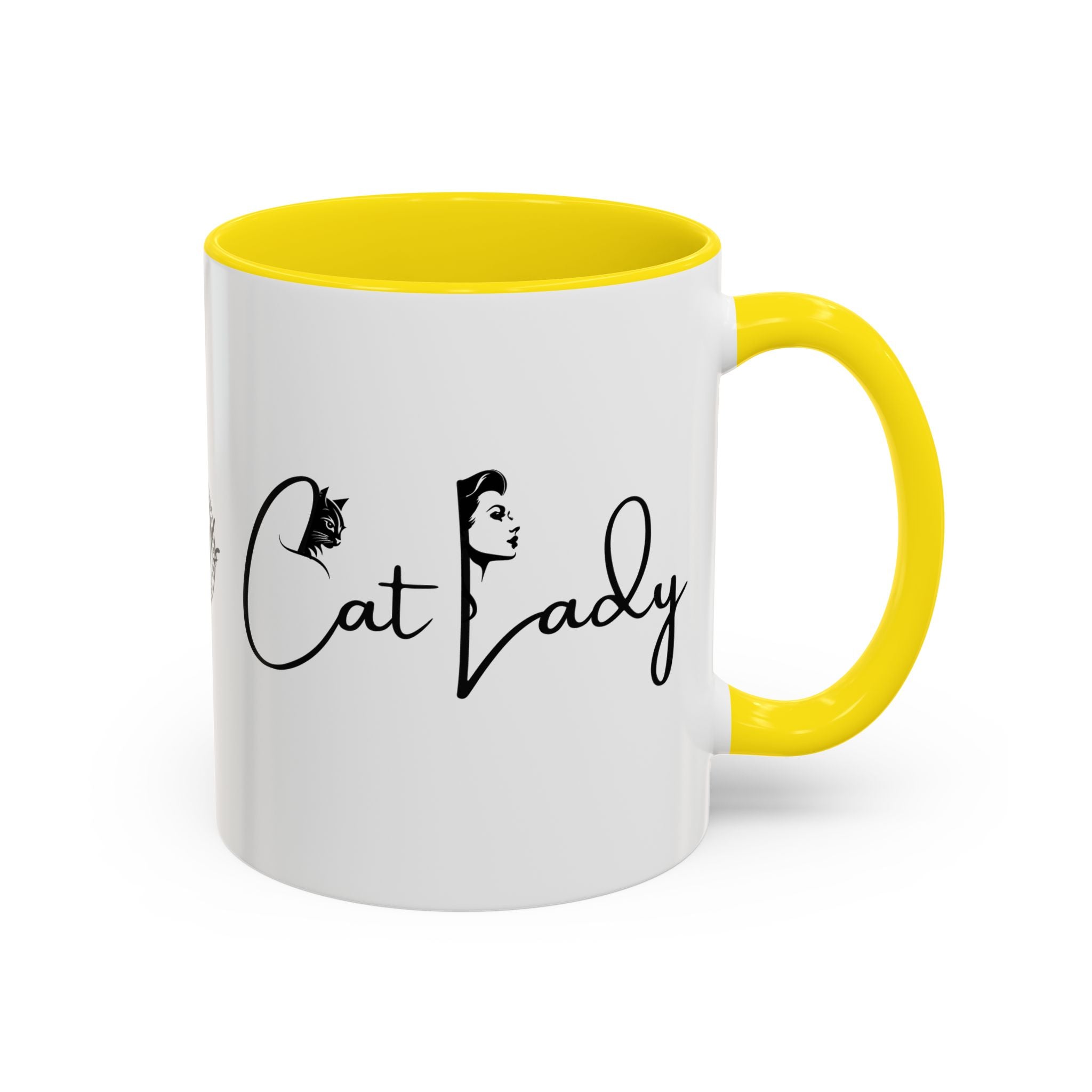 Cat Lady Accent Coffee Mug - Perfect Gift for Cat Lovers