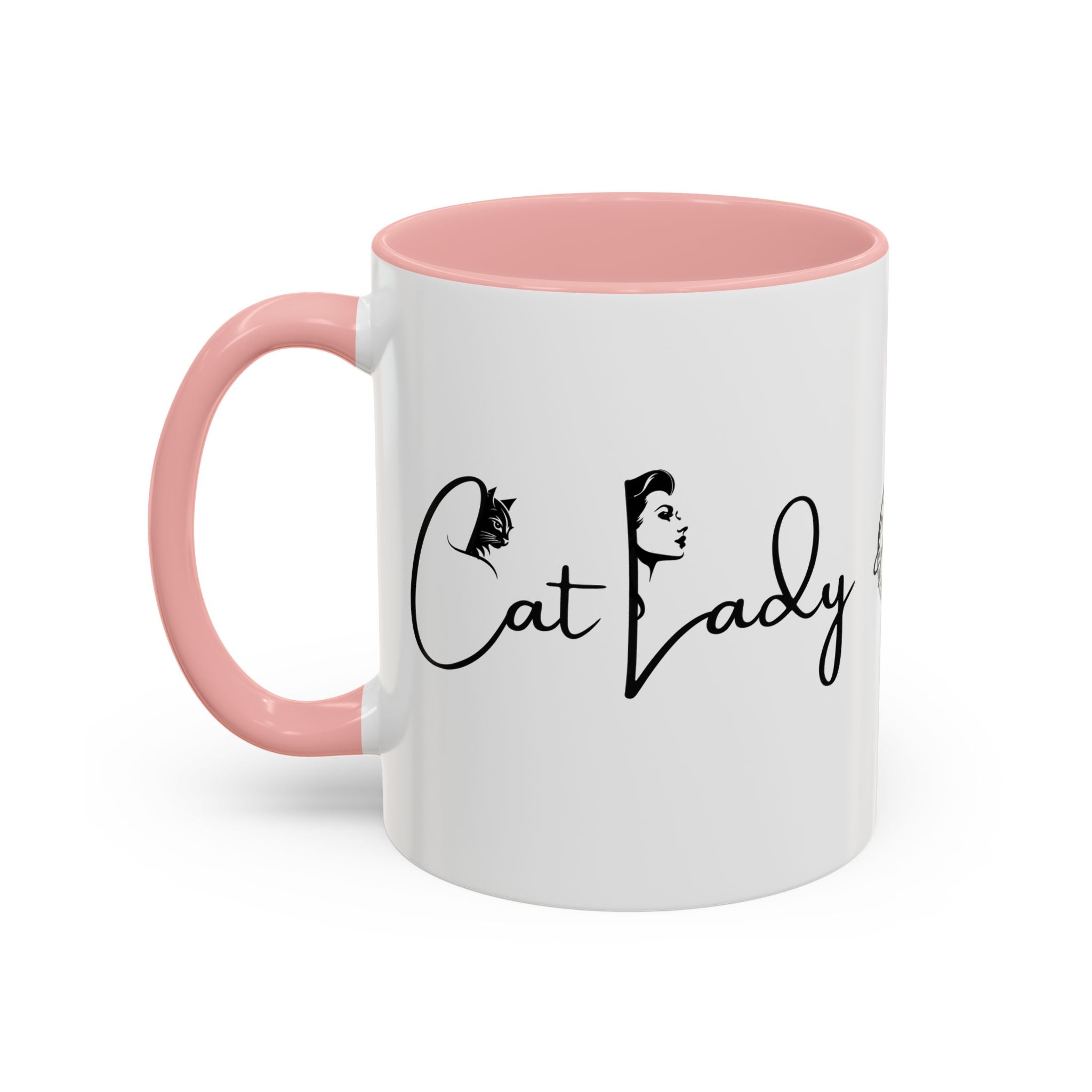 Cat Lady Accent Coffee Mug - Perfect Gift for Cat Lovers