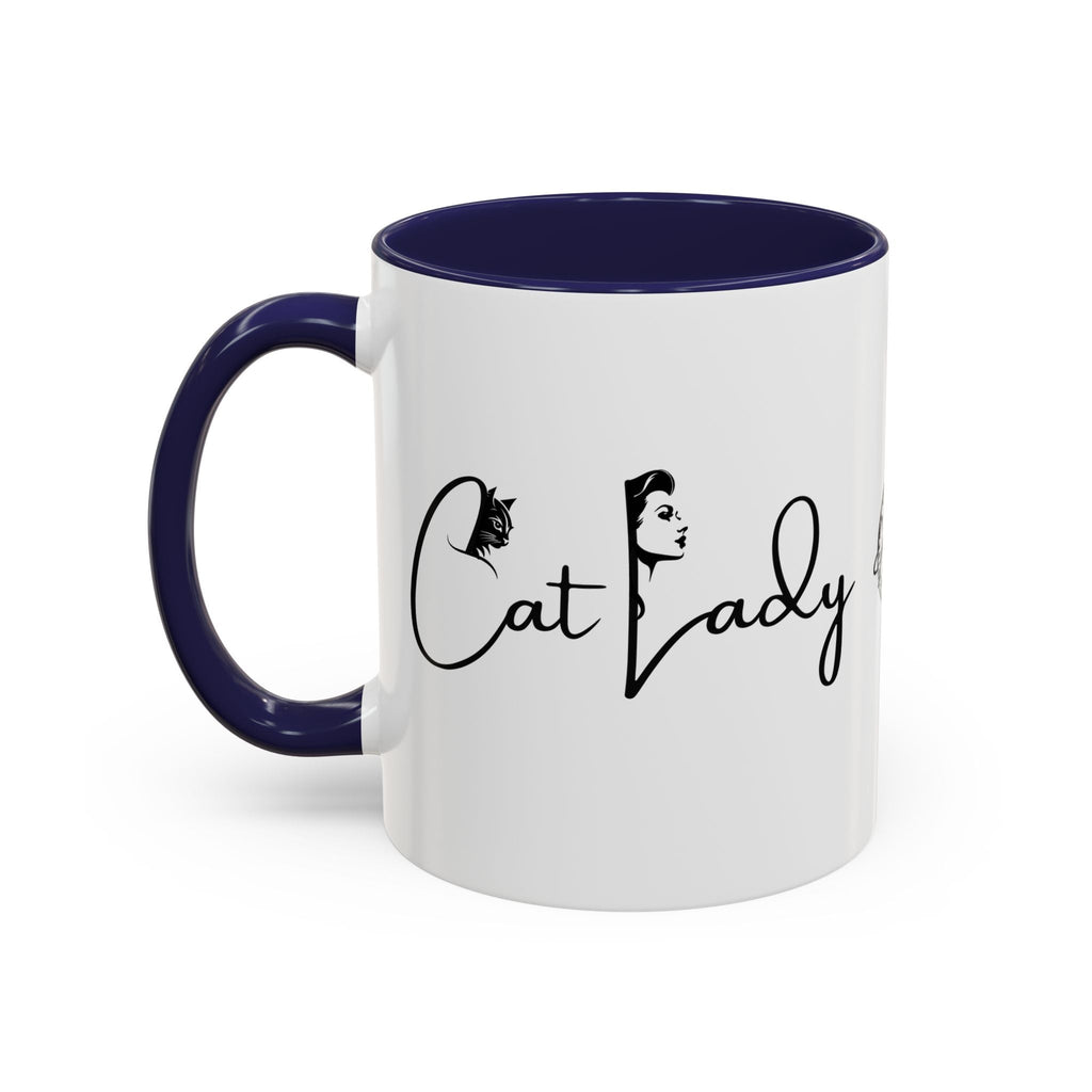 Cat Lady Accent Coffee Mug - Perfect Gift for Cat Lovers