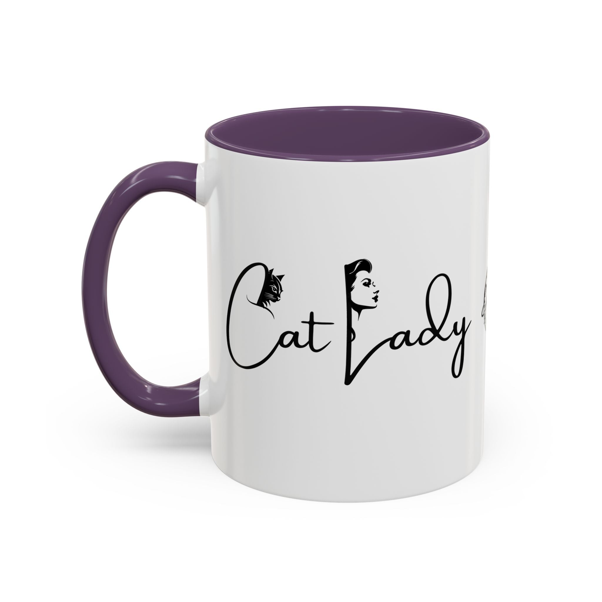 Cat Lady Accent Coffee Mug - Perfect Gift for Cat Lovers