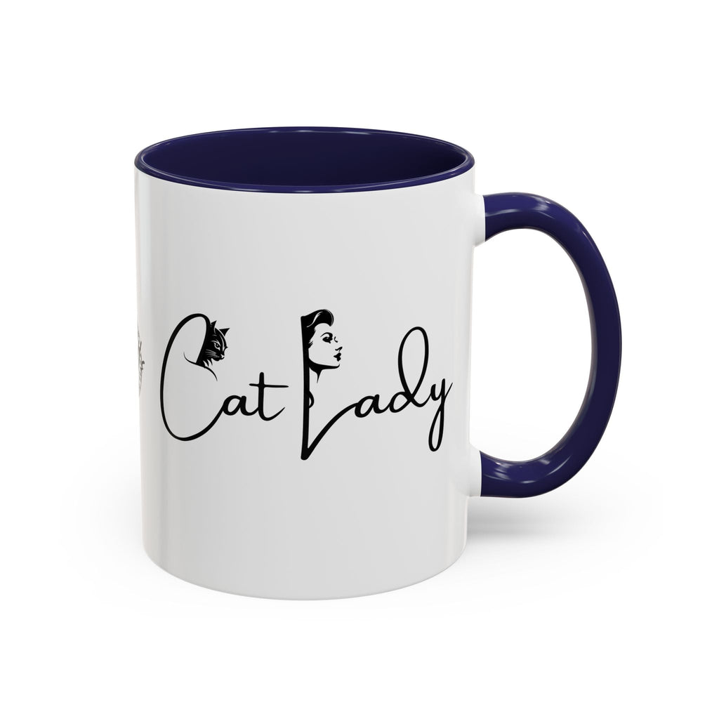 Cat Lady Accent Coffee Mug - Perfect Gift for Cat Lovers