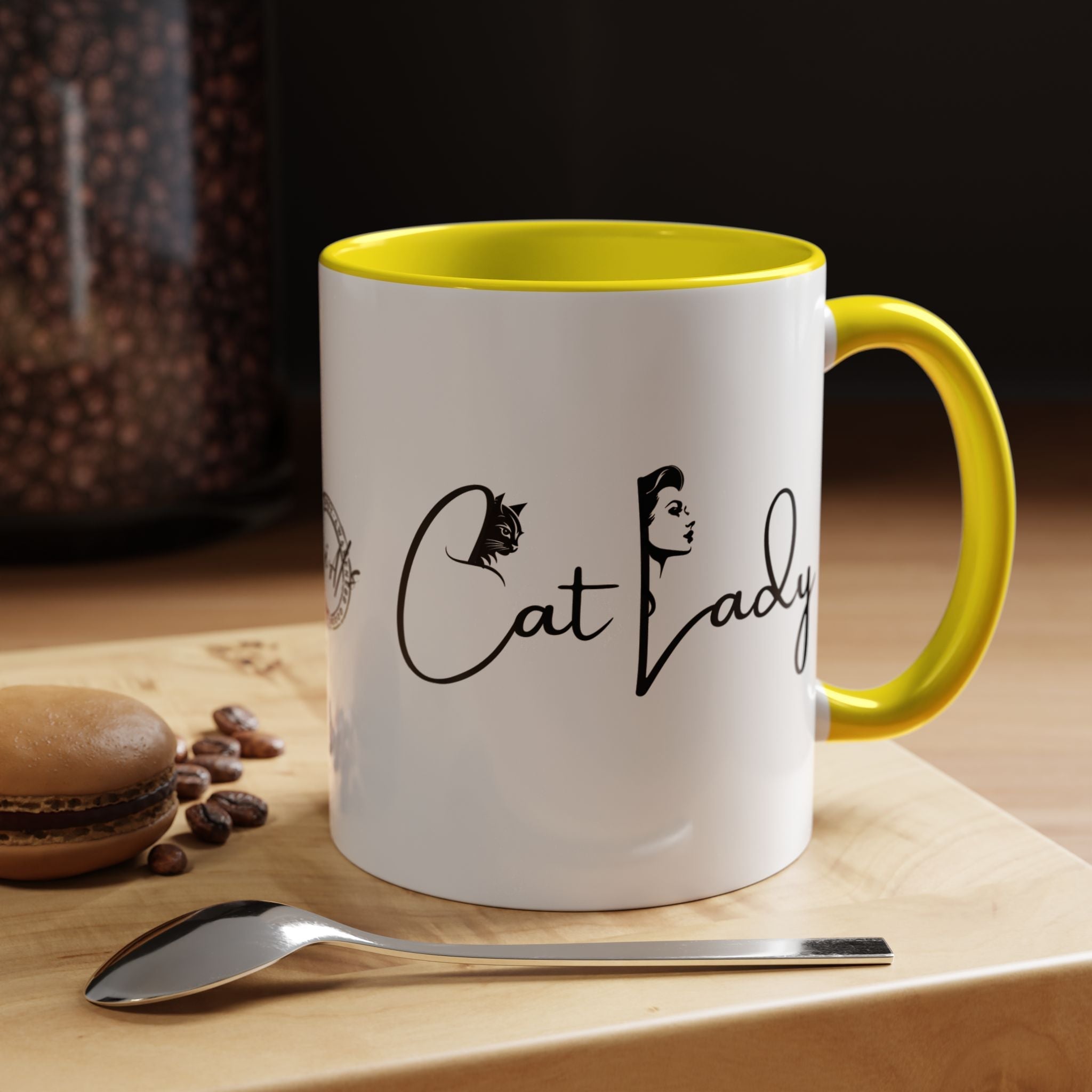 Cat Lady Accent Coffee Mug - Perfect Gift for Cat Lovers