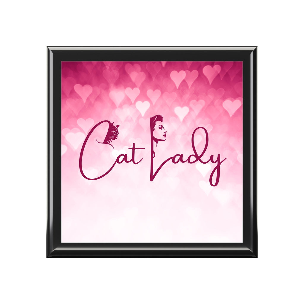Cat Lady Hearts Jewelry Box - Perfect Gift for Cat Lovers
