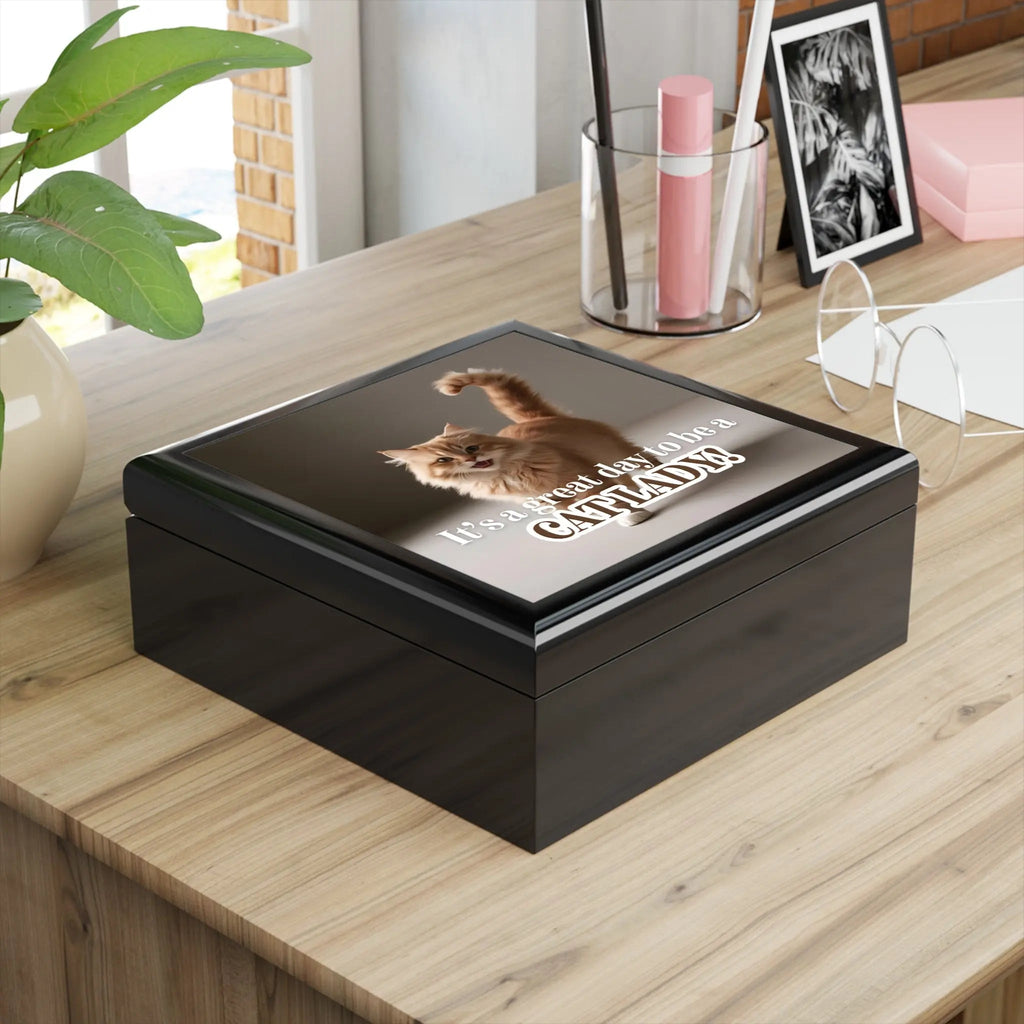 Cat Lady Jewelry Box – Stylish Organizer for Pet Lovers
