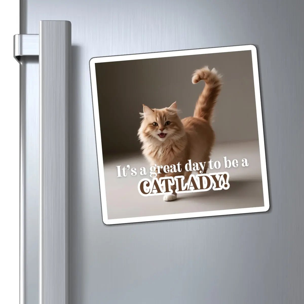 Cat Lady Refrigerator Magnet - Perfect Gift for Cat Lovers
