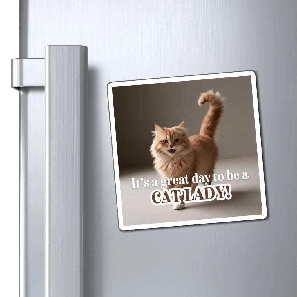 Cat Lady Refrigerator Magnet - Perfect Gift for Cat Lovers