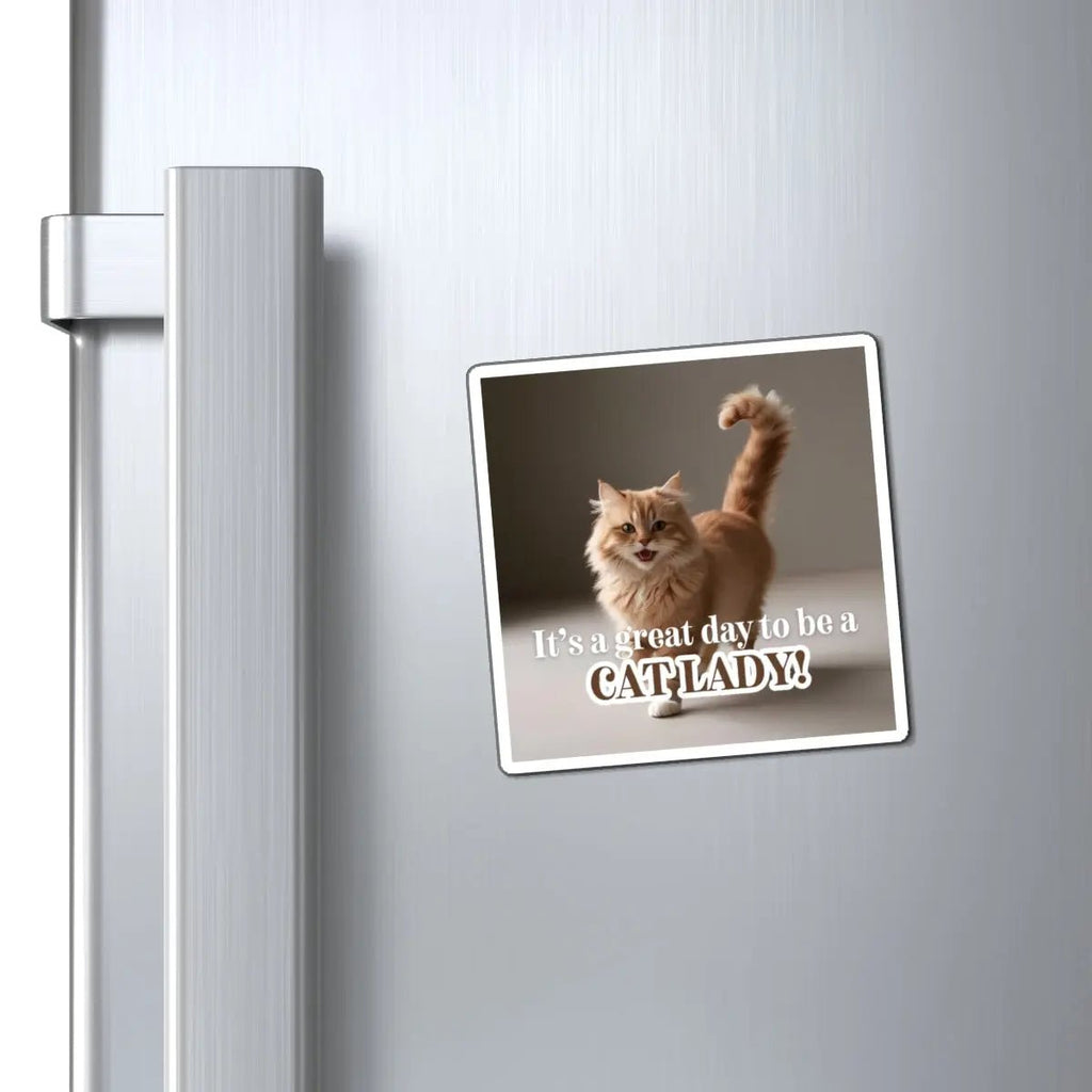 Cat Lady Refrigerator Magnet - Perfect Gift for Cat Lovers