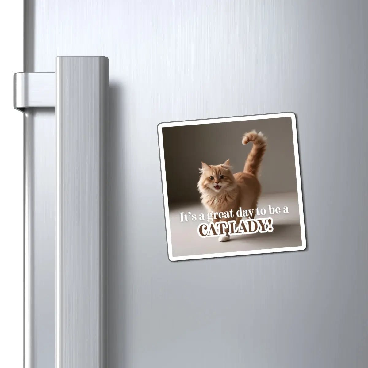 Cat Lady Refrigerator Magnet - Perfect Gift for Cat Lovers