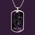 Cat Lady with Kitty Necklace