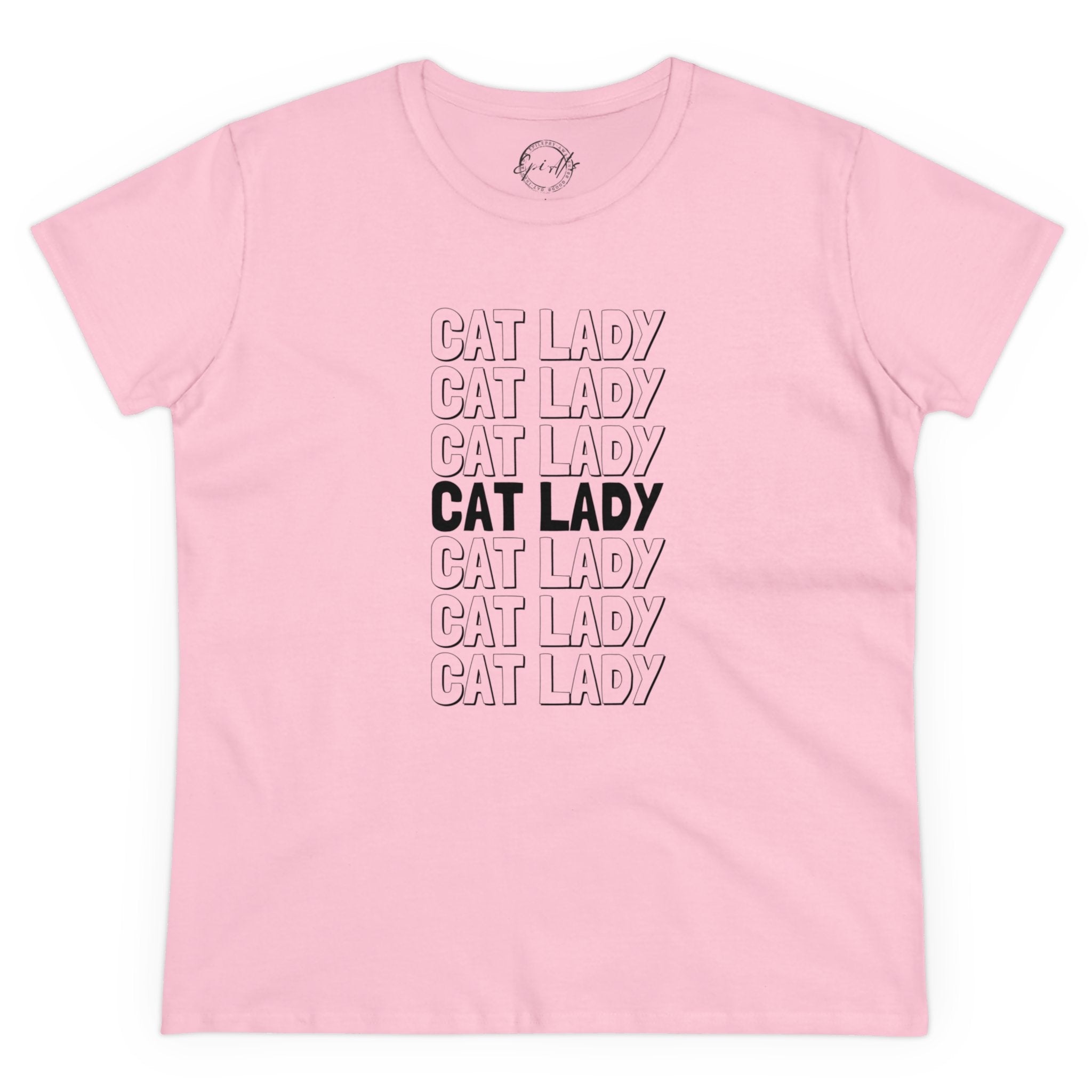 Cat Lady Women's Midweight Cotton Tee