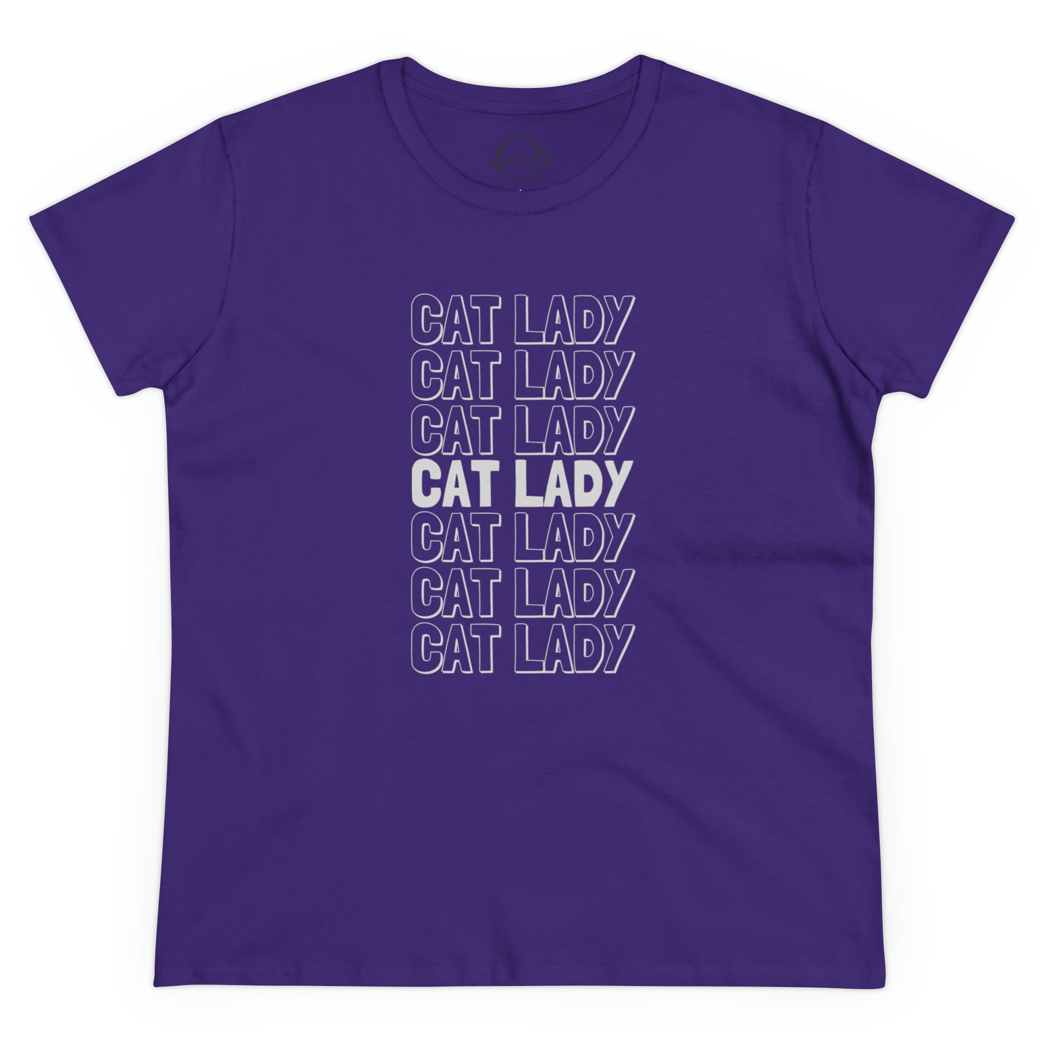 Cat Lady Women's Midweight Cotton Tee