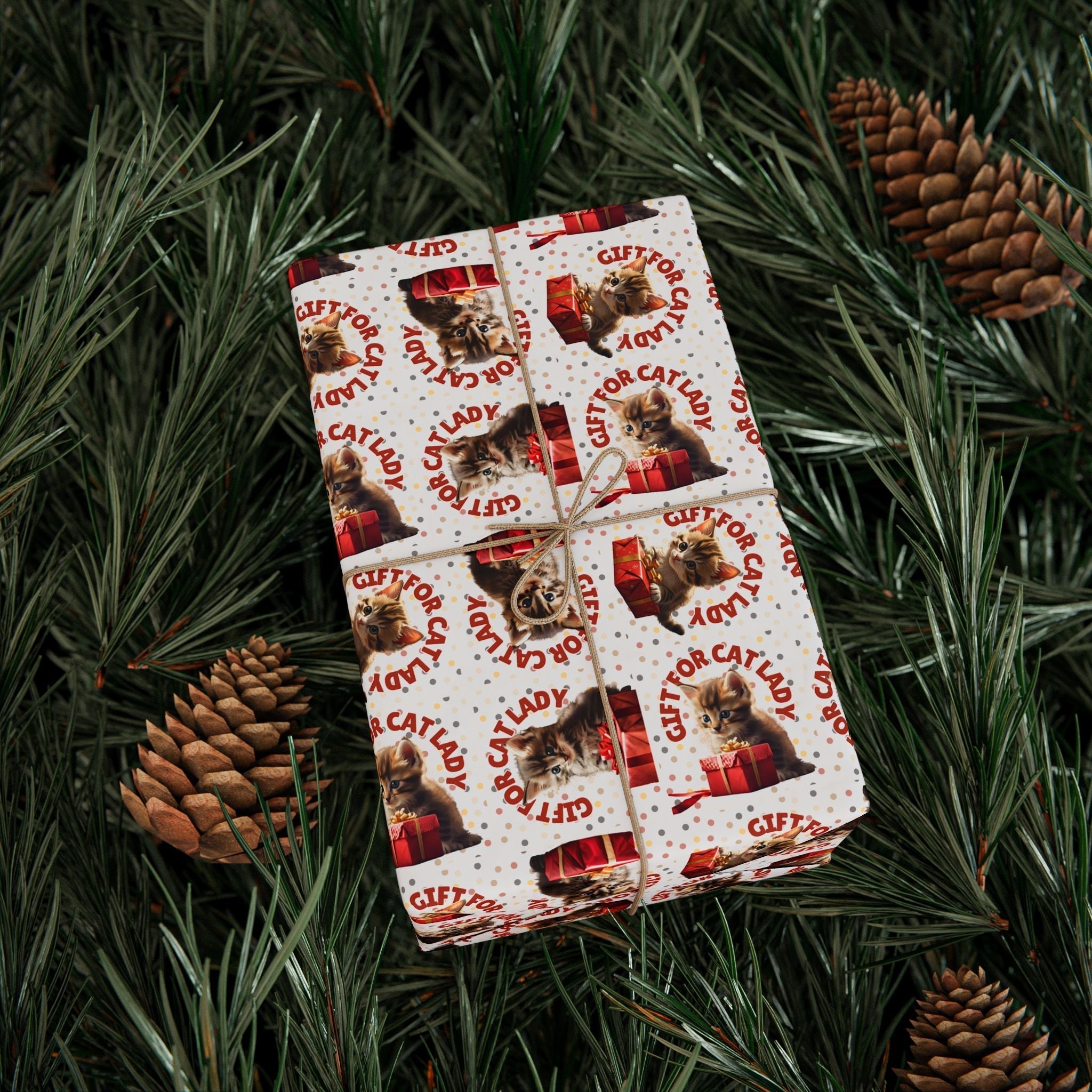 Cat Lady Wrapping Paper for Gifts