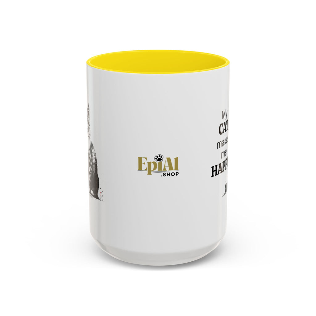 Cat Lover's Accent Coffee Mug: Perfect Gift for Cat Owners