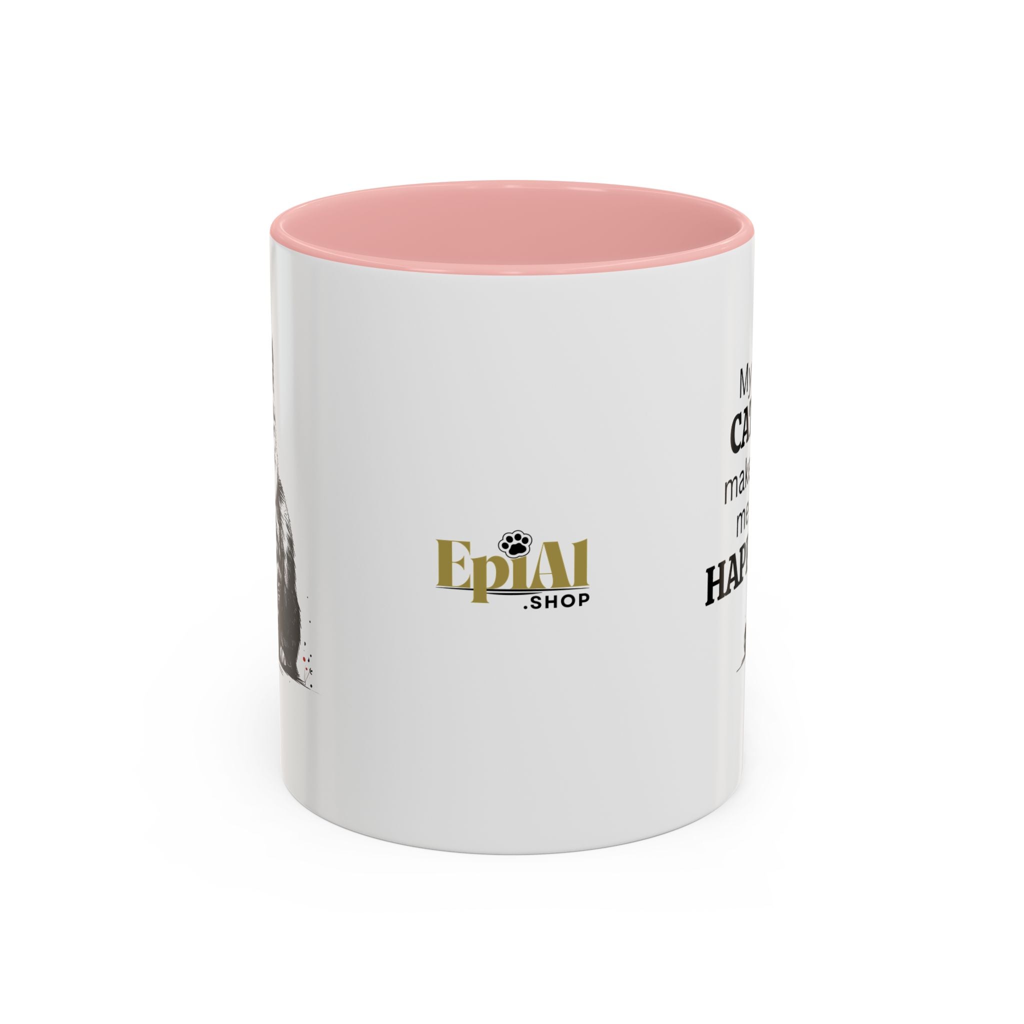Cat Lover's Accent Coffee Mug: Perfect Gift for Cat Owners