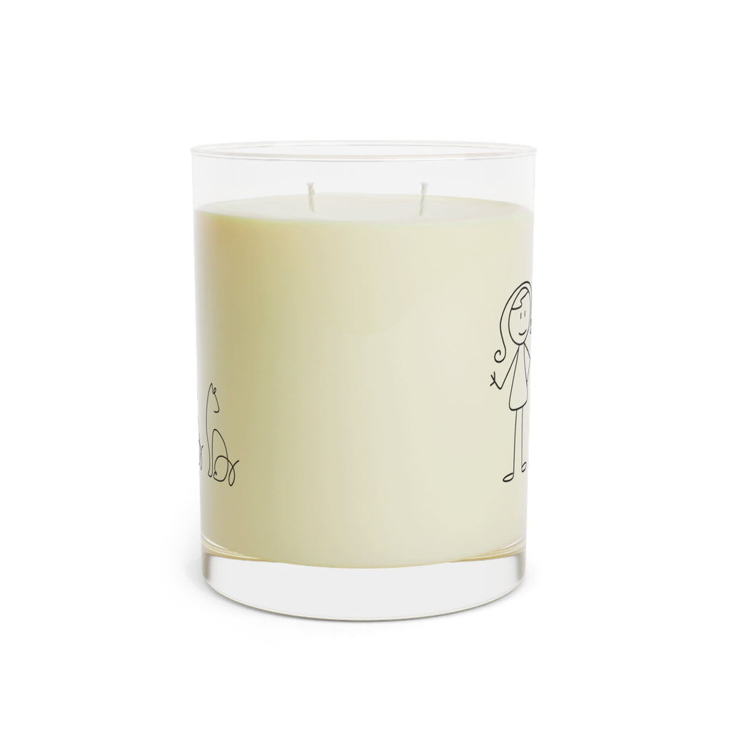 Cat Lover's Scented Candle - 11oz Full Glass, Cozy Home Decor