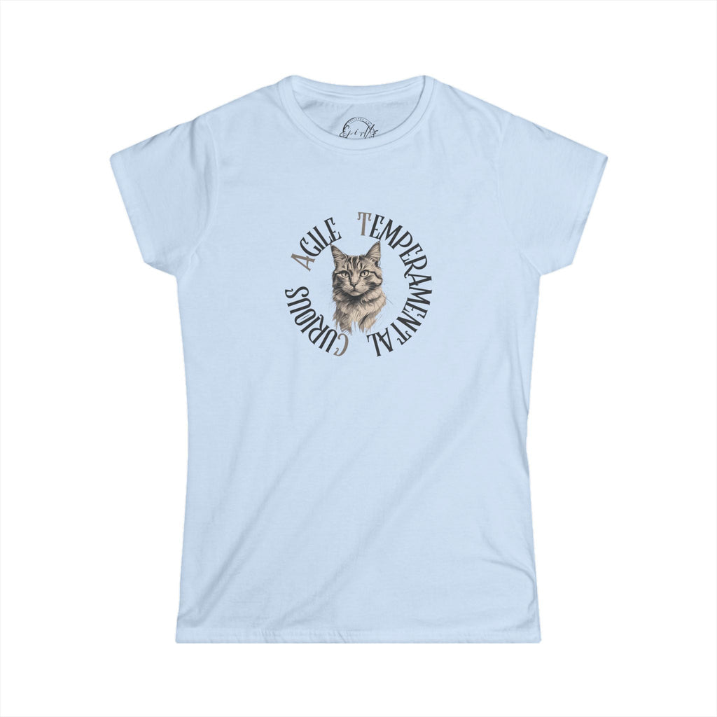 Whimsical Cat Lover's Softstyle Tee
