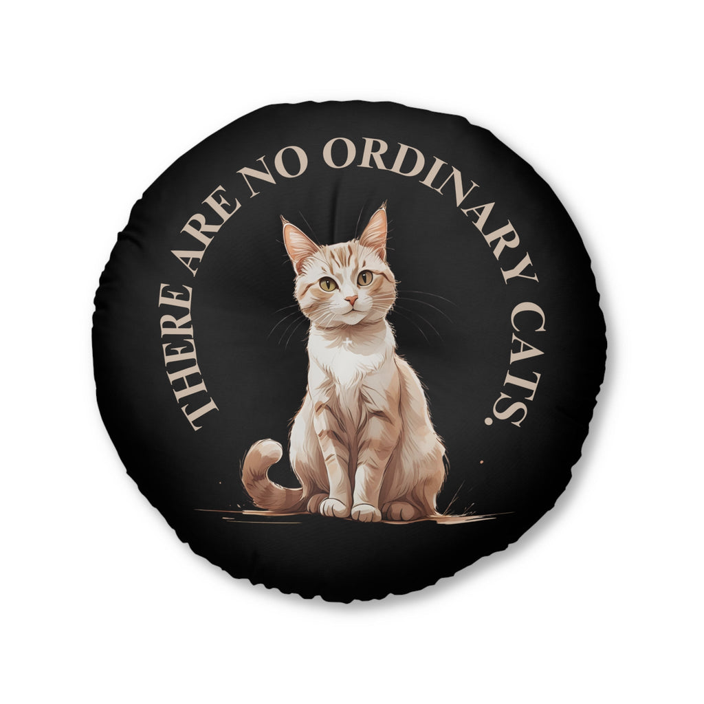Cat Lover's Tufted Floor Pillow, Unique Home Decor