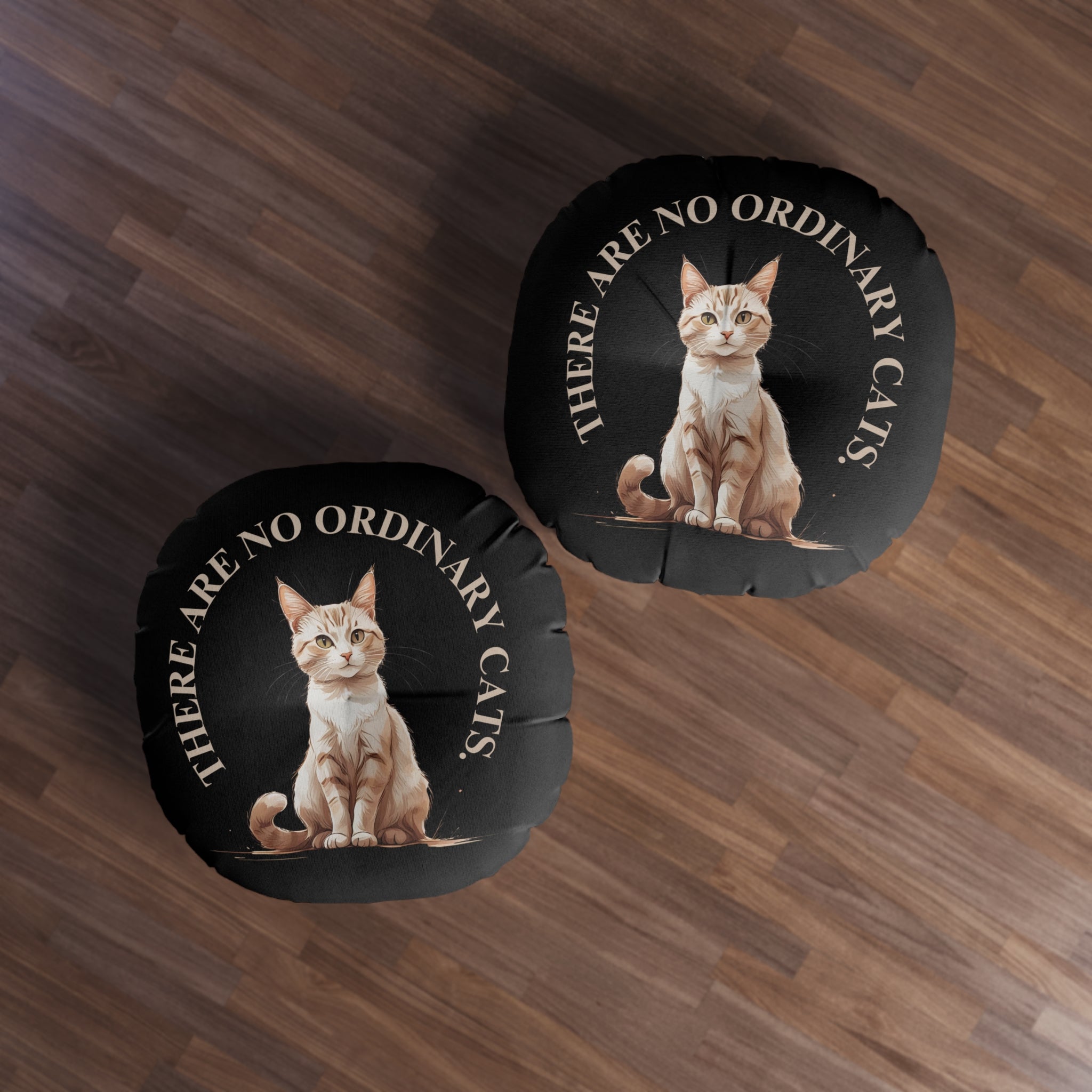 Cat Lover's Tufted Floor Pillow, Unique Home Decor