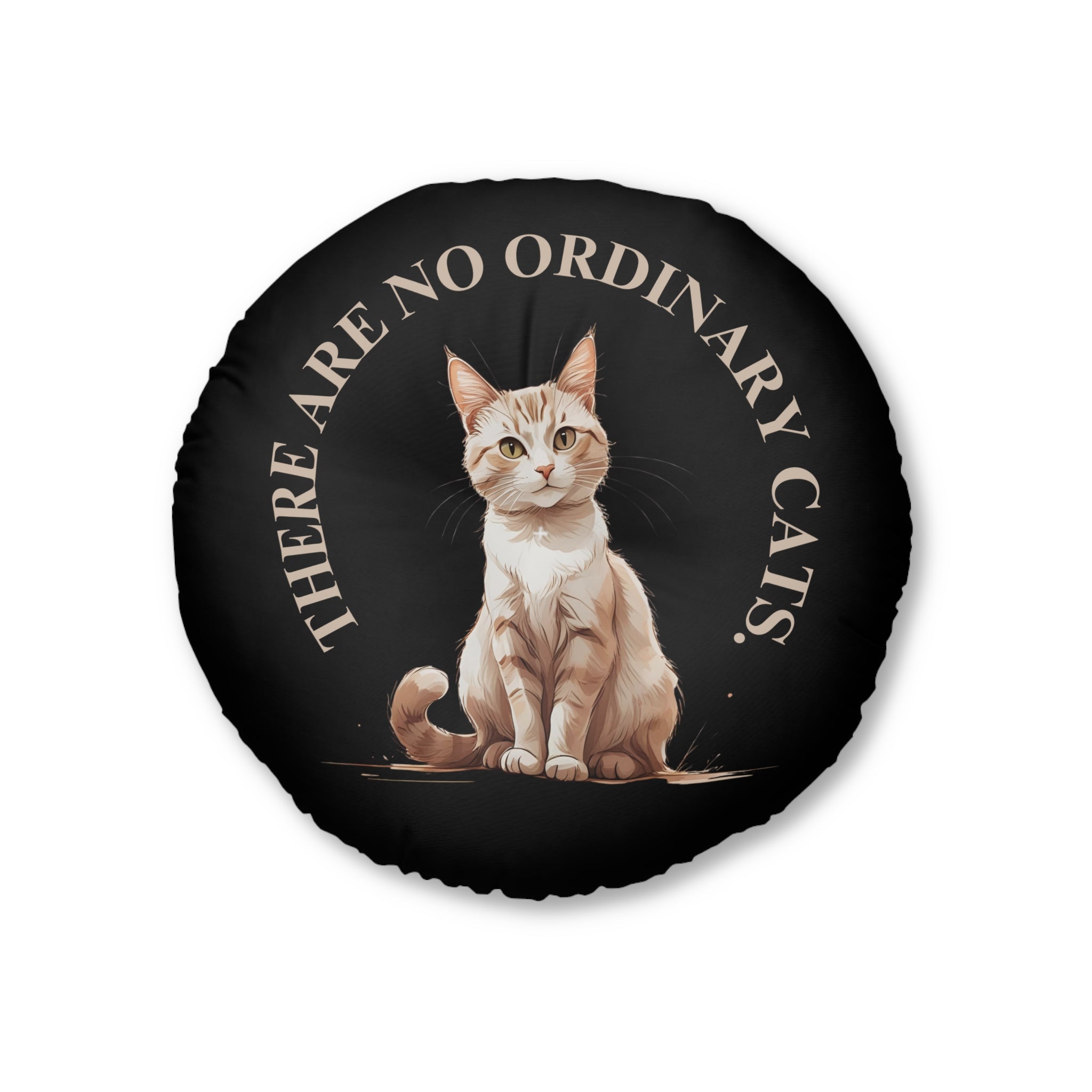 Cat Lover's Tufted Floor Pillow, Unique Home Decor