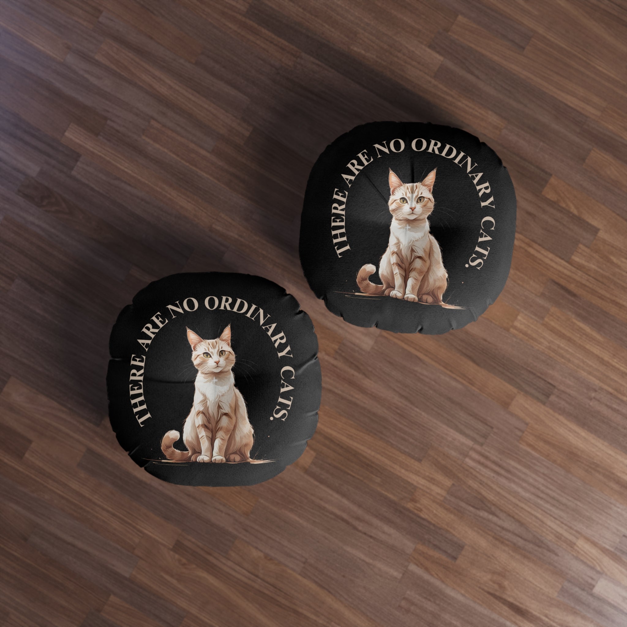 Cat Lover's Tufted Floor Pillow, Unique Home Decor