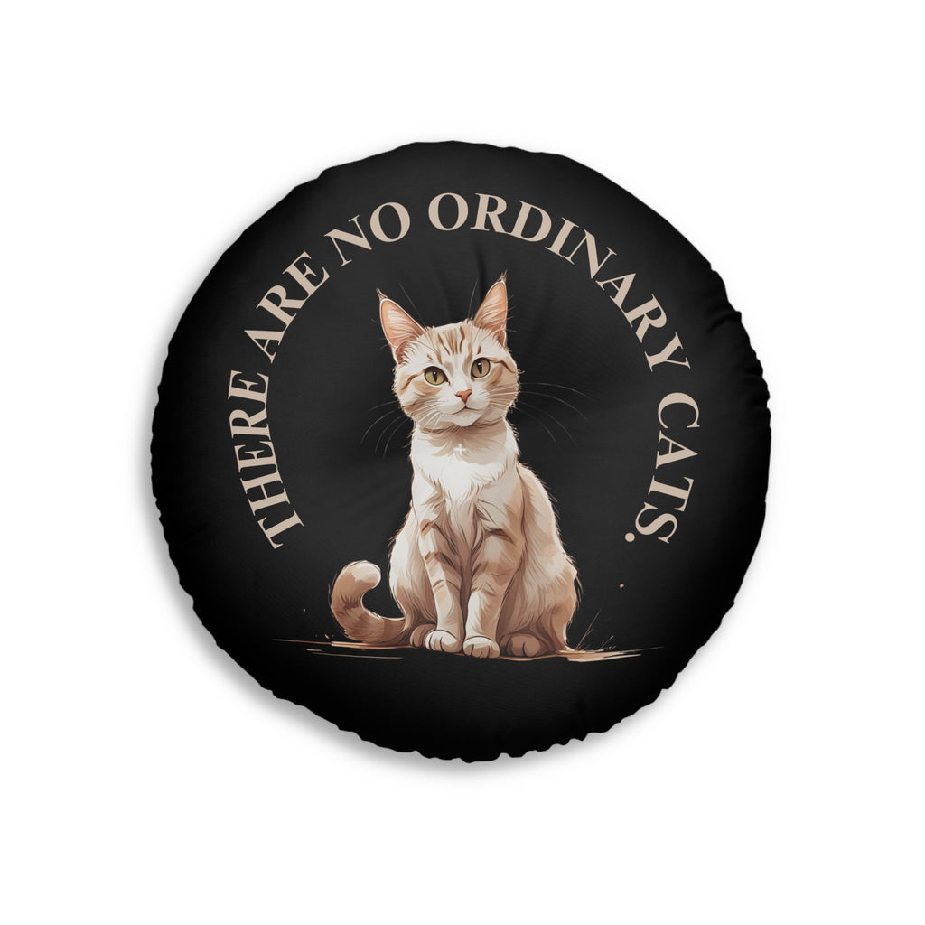 Cat Lover's Tufted Floor Pillow, Unique Home Decor