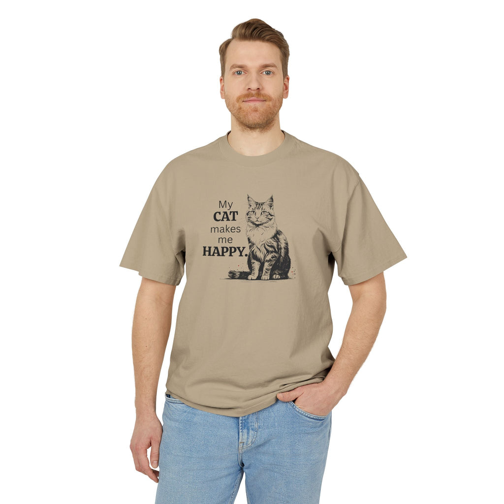 Cat Lover Unisex Heavy Faded Tee – Perfect for Every Cat Enthusiast