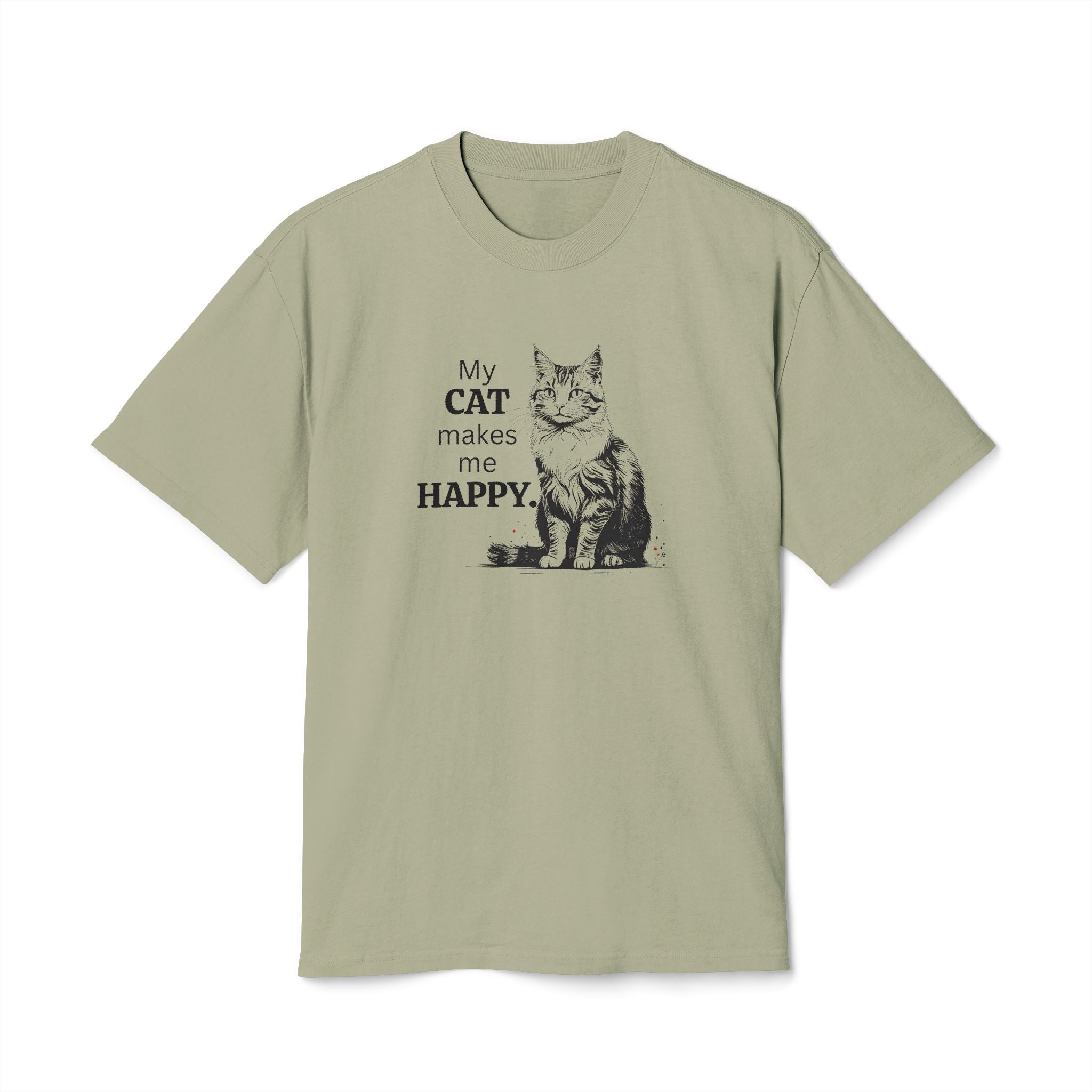 Cat Lover Unisex Heavy Faded Tee – Perfect for Every Cat Enthusiast