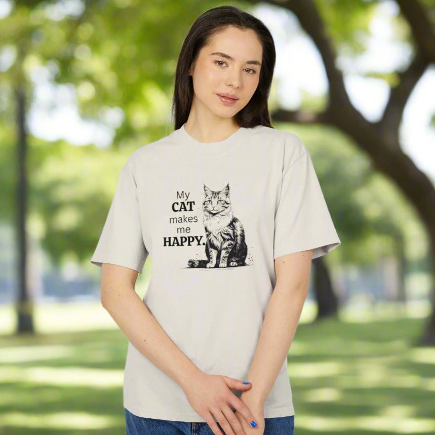 Cat Lover Unisex Heavy Faded Tee – Perfect for Every Cat Enthusiast