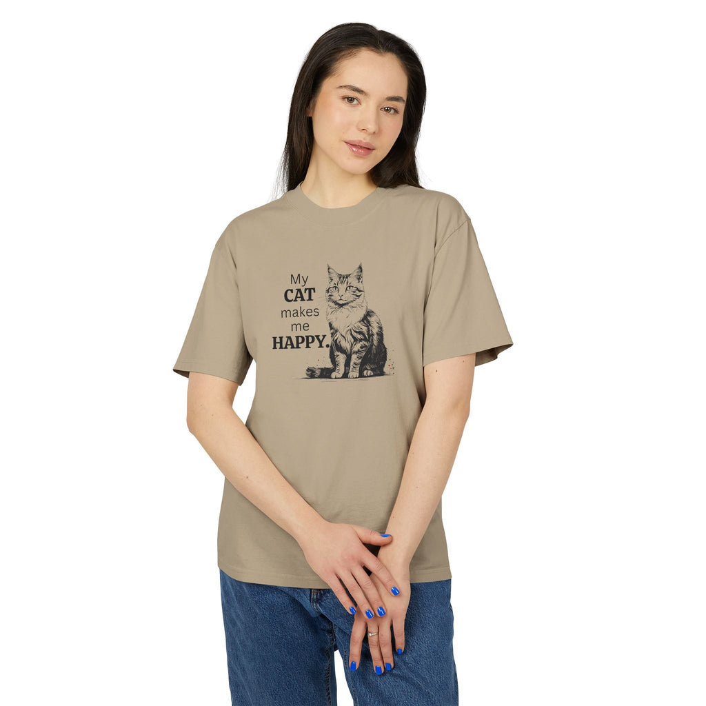 Cat Lover Unisex Heavy Faded Tee – Perfect for Every Cat Enthusiast