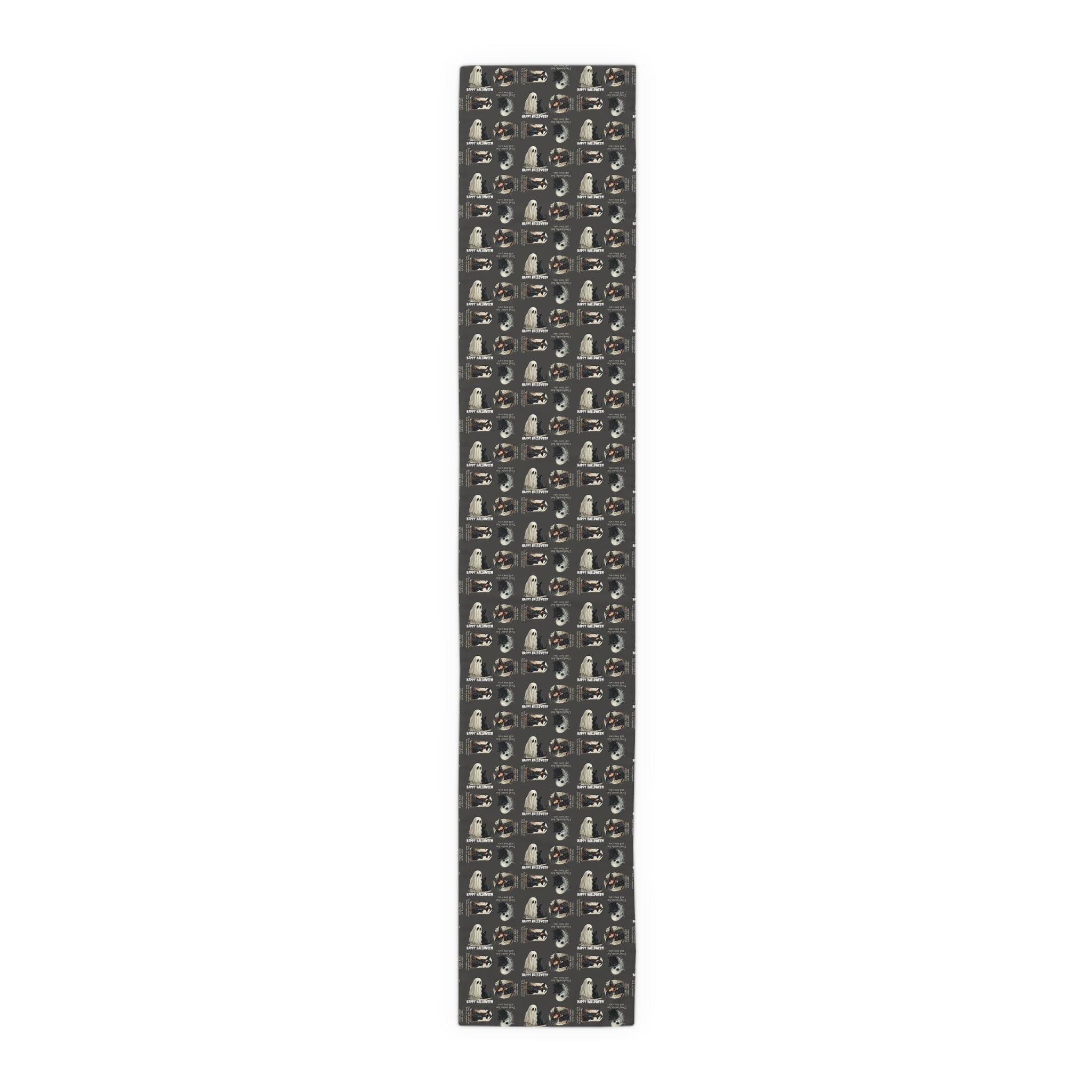 Cat Themed Halloween Table Runner for Festive Decoration