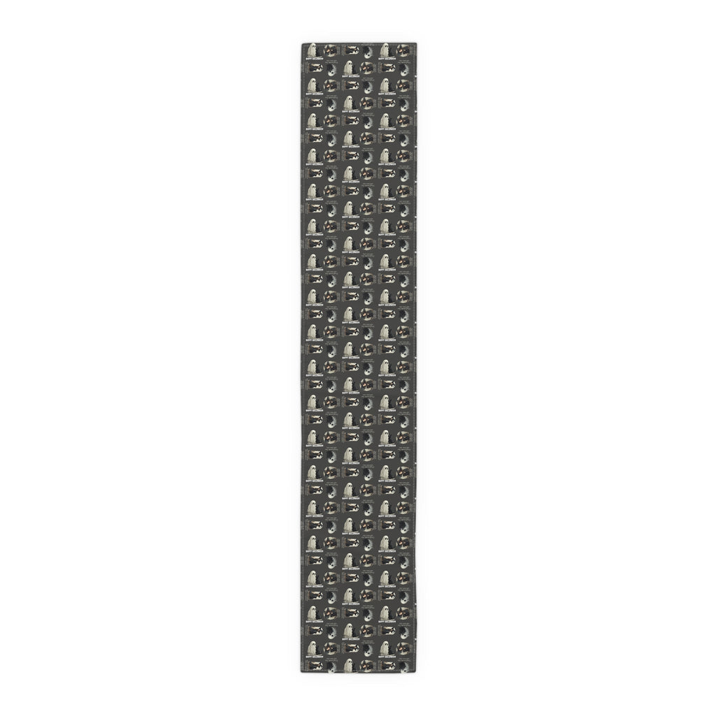Cat Themed Halloween Table Runner for Festive Decoration