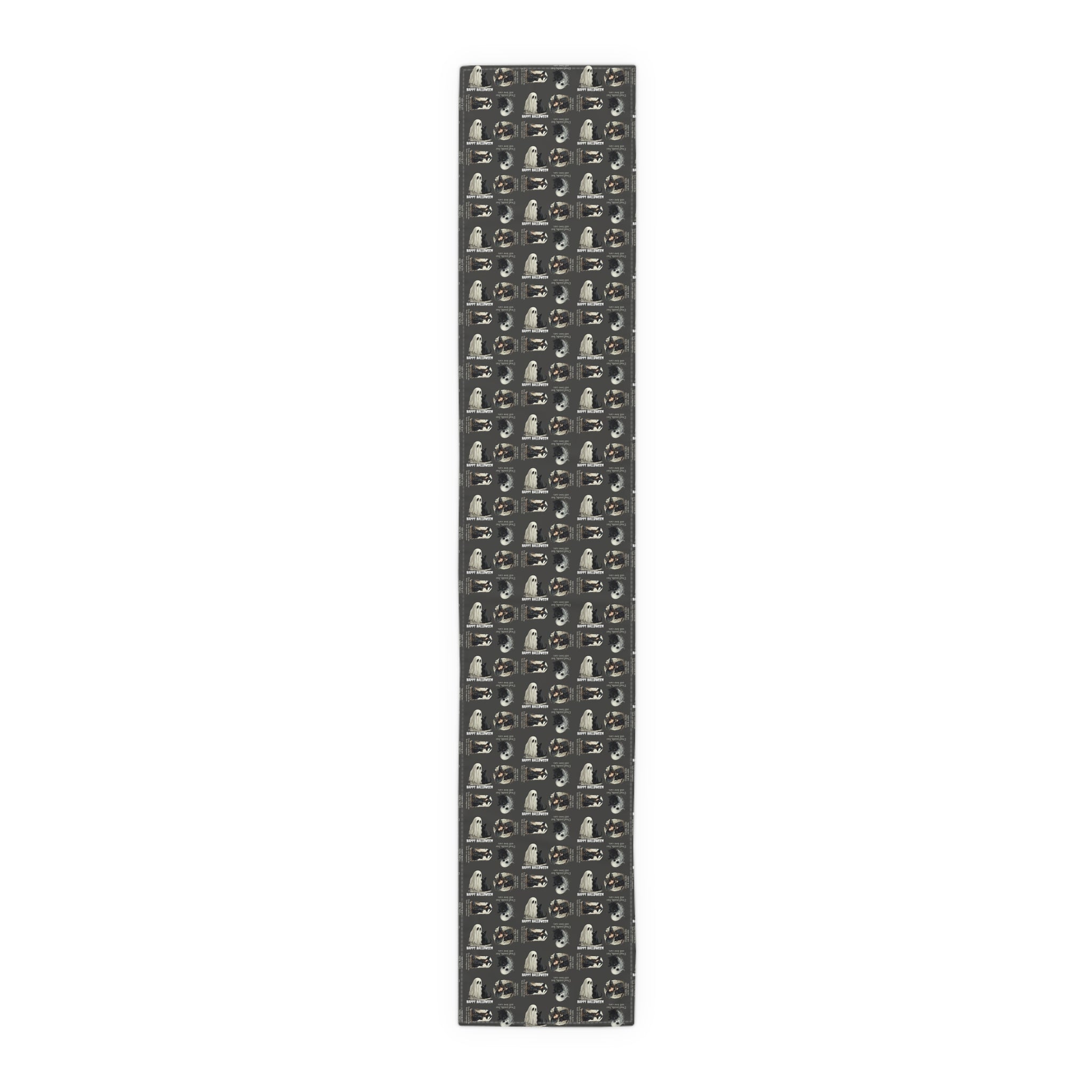 Cat Themed Halloween Table Runner for Festive Decoration