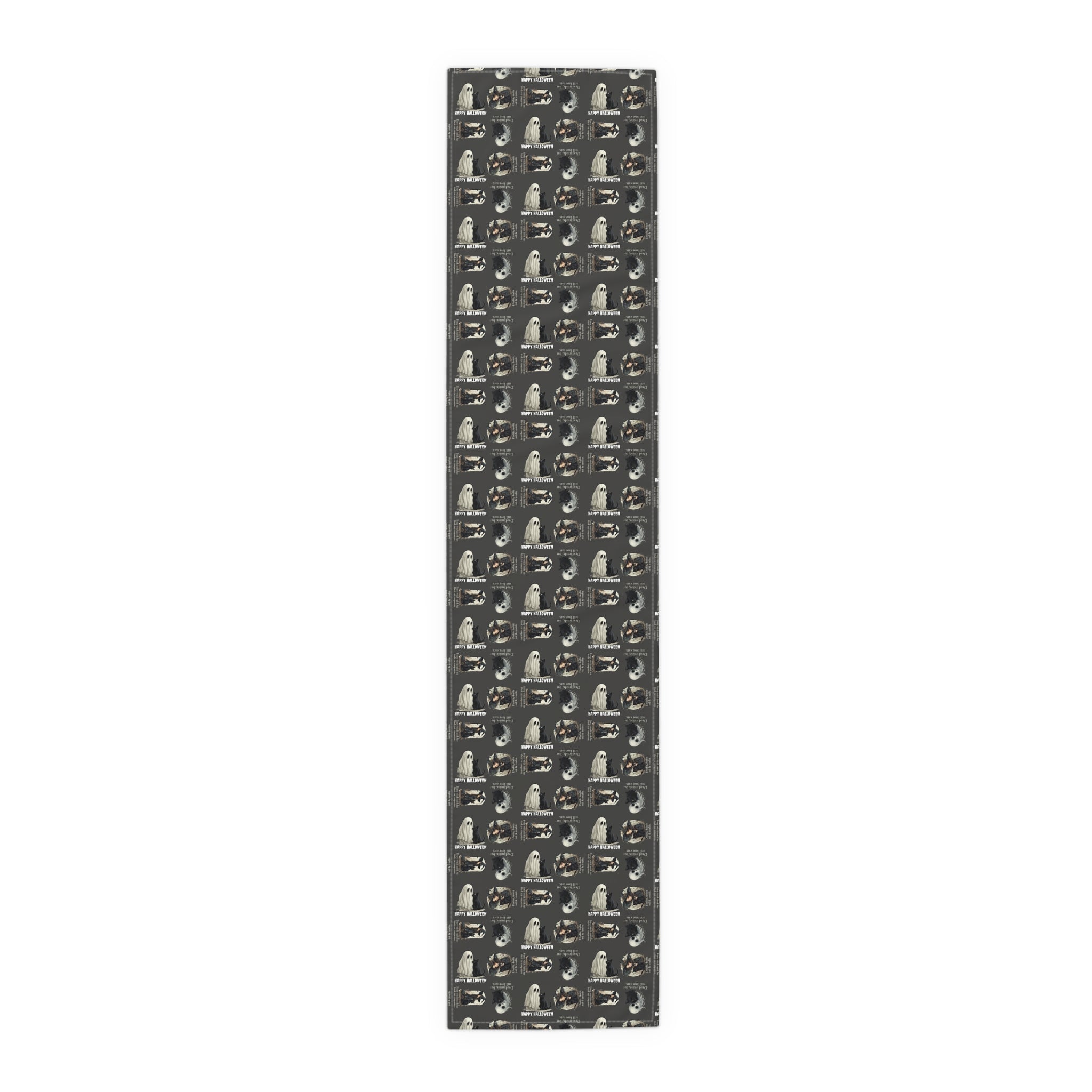 Cat Themed Halloween Table Runner for Festive Decoration