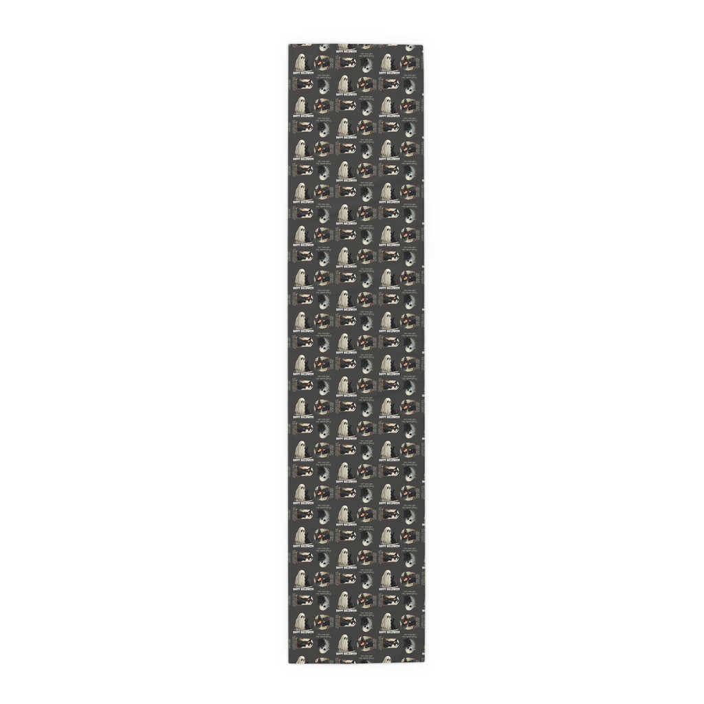 Cat Themed Halloween Table Runner for Festive Decoration