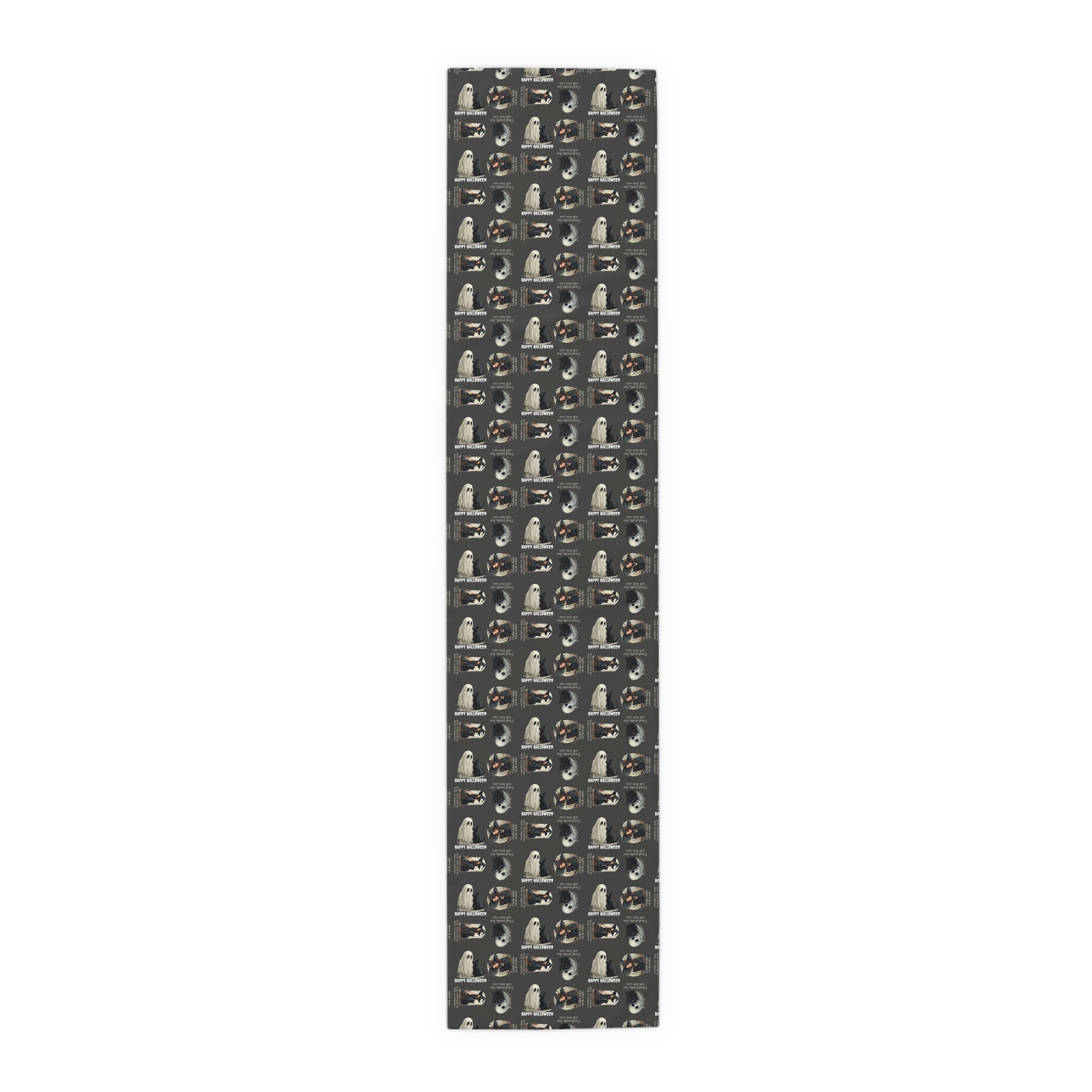 Cat Themed Halloween Table Runner for Festive Decoration