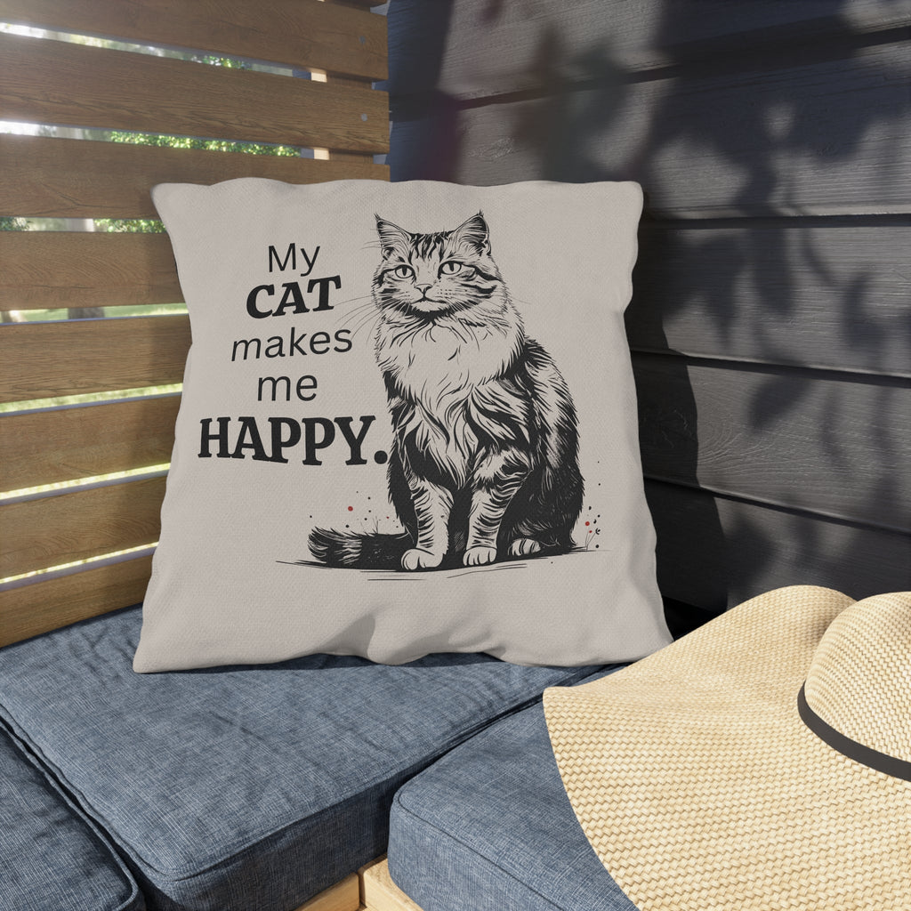 Cat-Themed Outdoor Pillows for Cozy Decor, Perfect for Cat Lovers