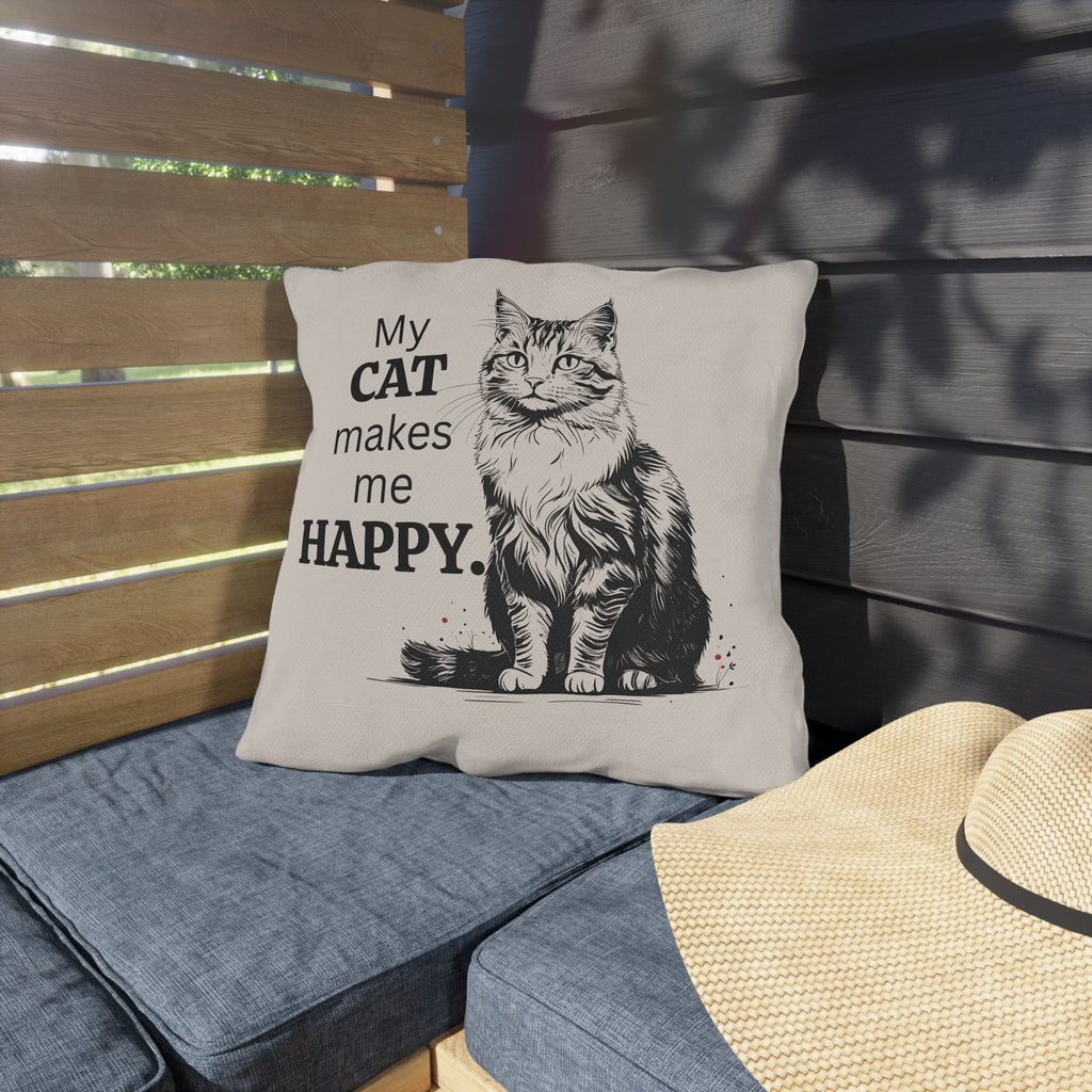 Cat-Themed Outdoor Pillows for Cozy Decor, Perfect for Cat Lovers