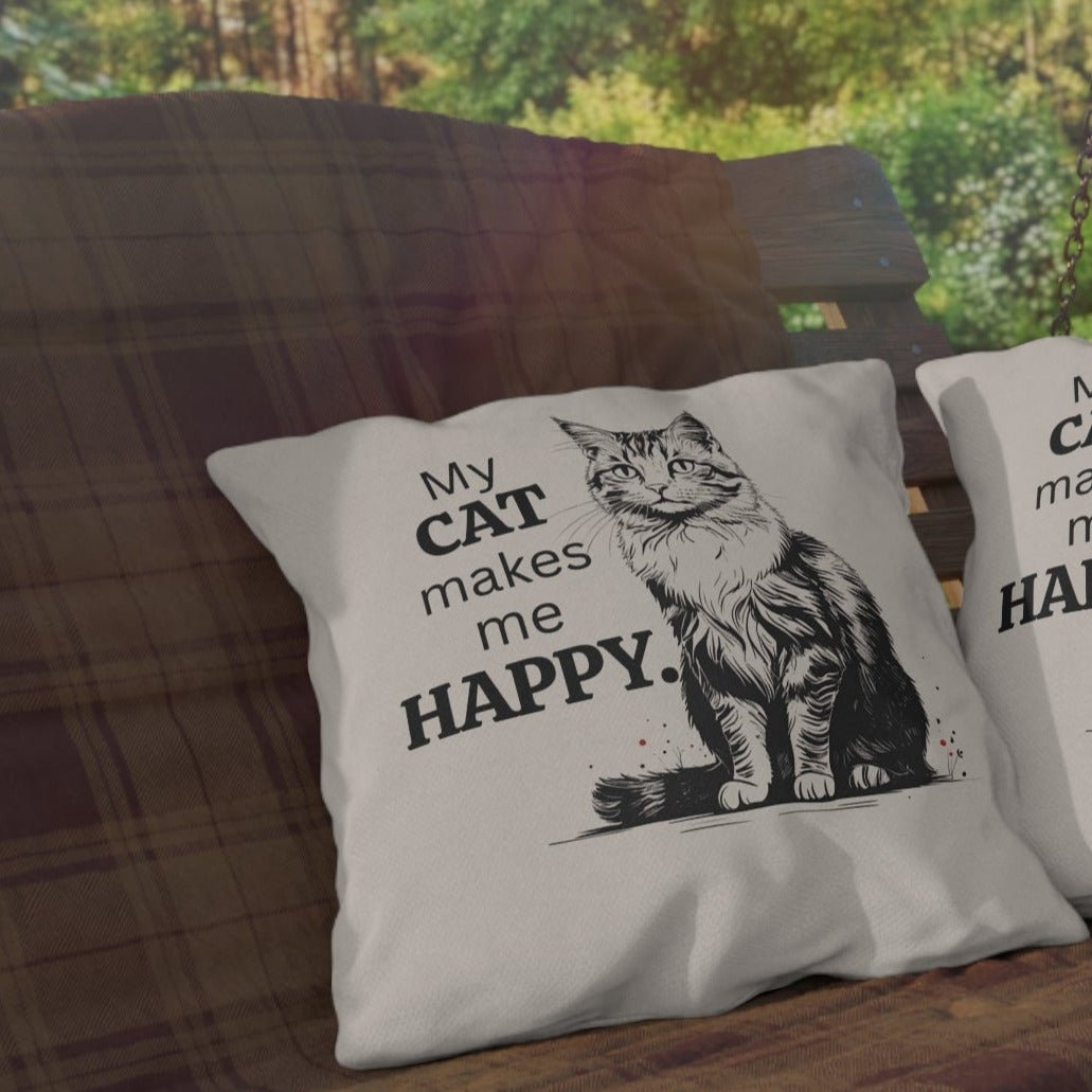 Cat-Themed Outdoor Pillows for Cozy Decor, Perfect for Cat Lovers