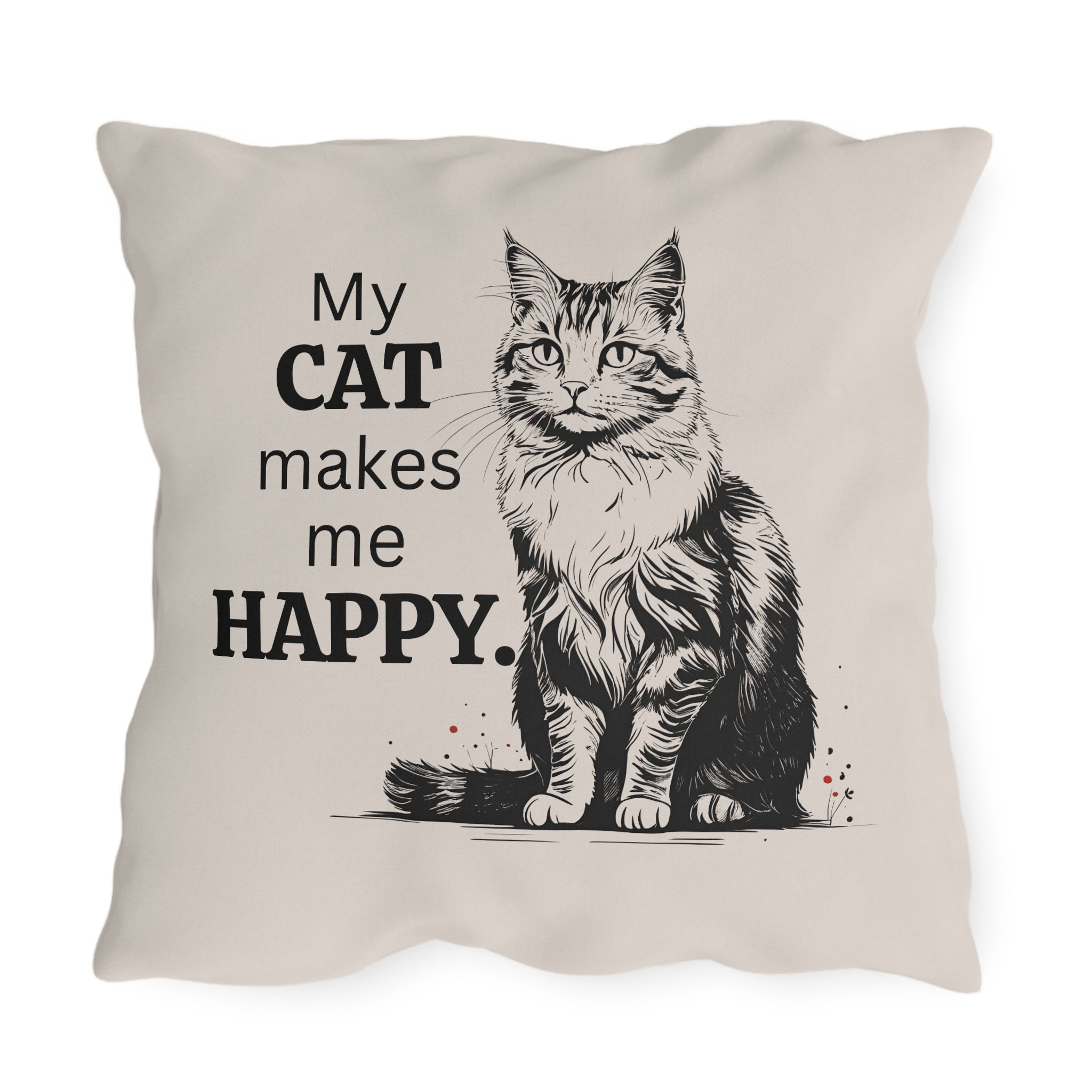 Cat-Themed Outdoor Pillows for Cozy Decor, Perfect for Cat Lovers