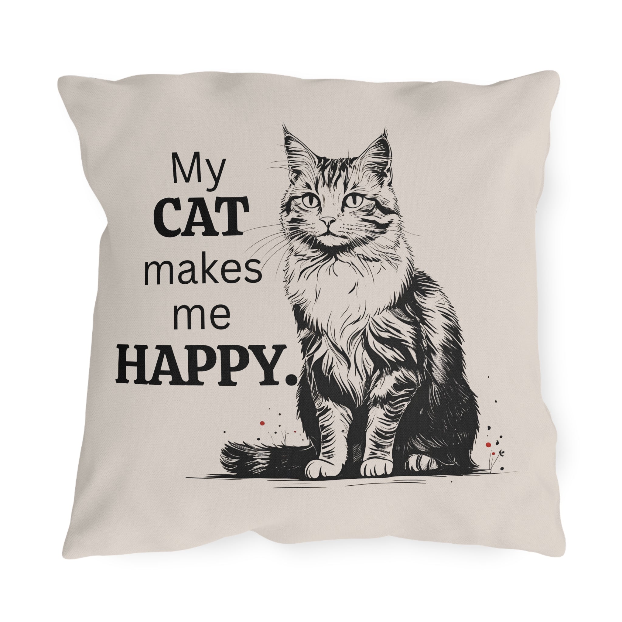 Cat-Themed Outdoor Pillows for Cozy Decor, Perfect for Cat Lovers