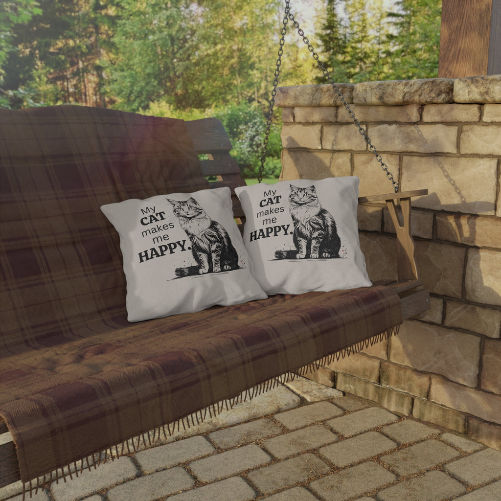 Cat-Themed Outdoor Pillows for Cozy Decor, Perfect for Cat Lovers