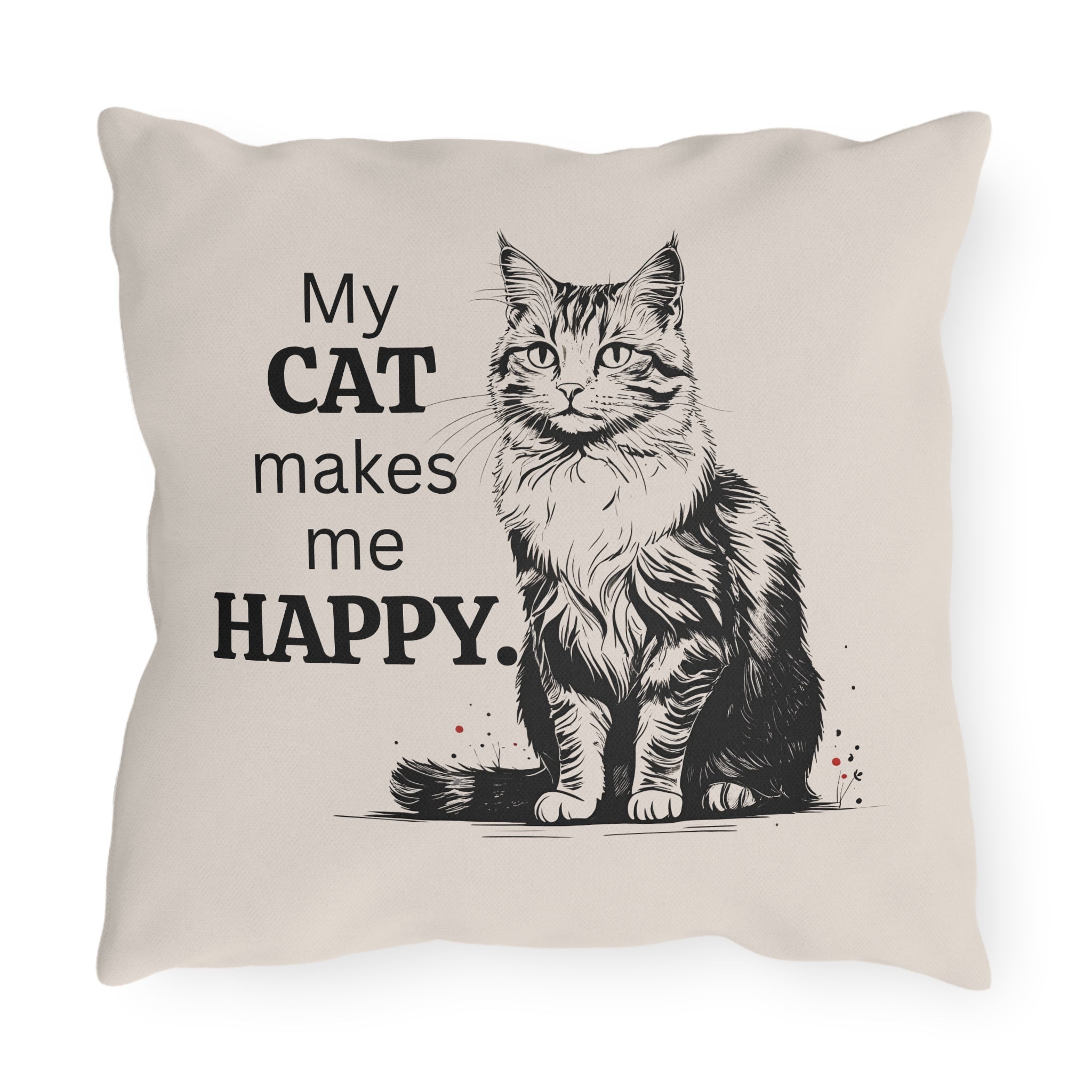 Cat-Themed Outdoor Pillows for Cozy Decor, Perfect for Cat Lovers